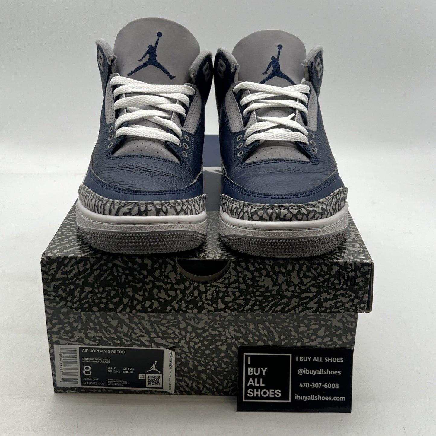 Size 8 - Air Jordan 3 Retro Blue (CT8532-401)