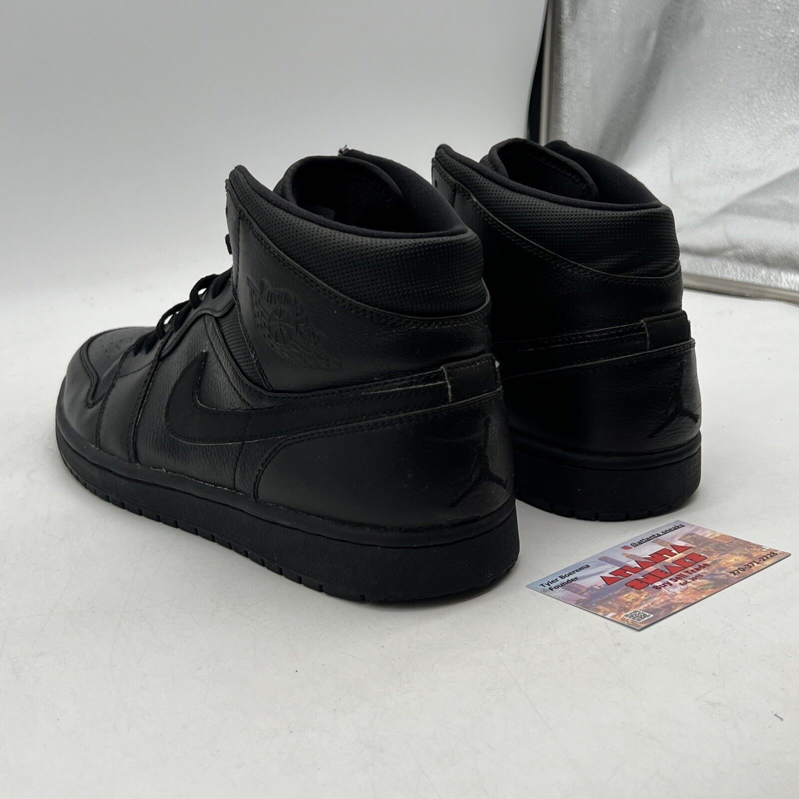 Size 11 - Air Jordan 1 Mid Black (554724-030)