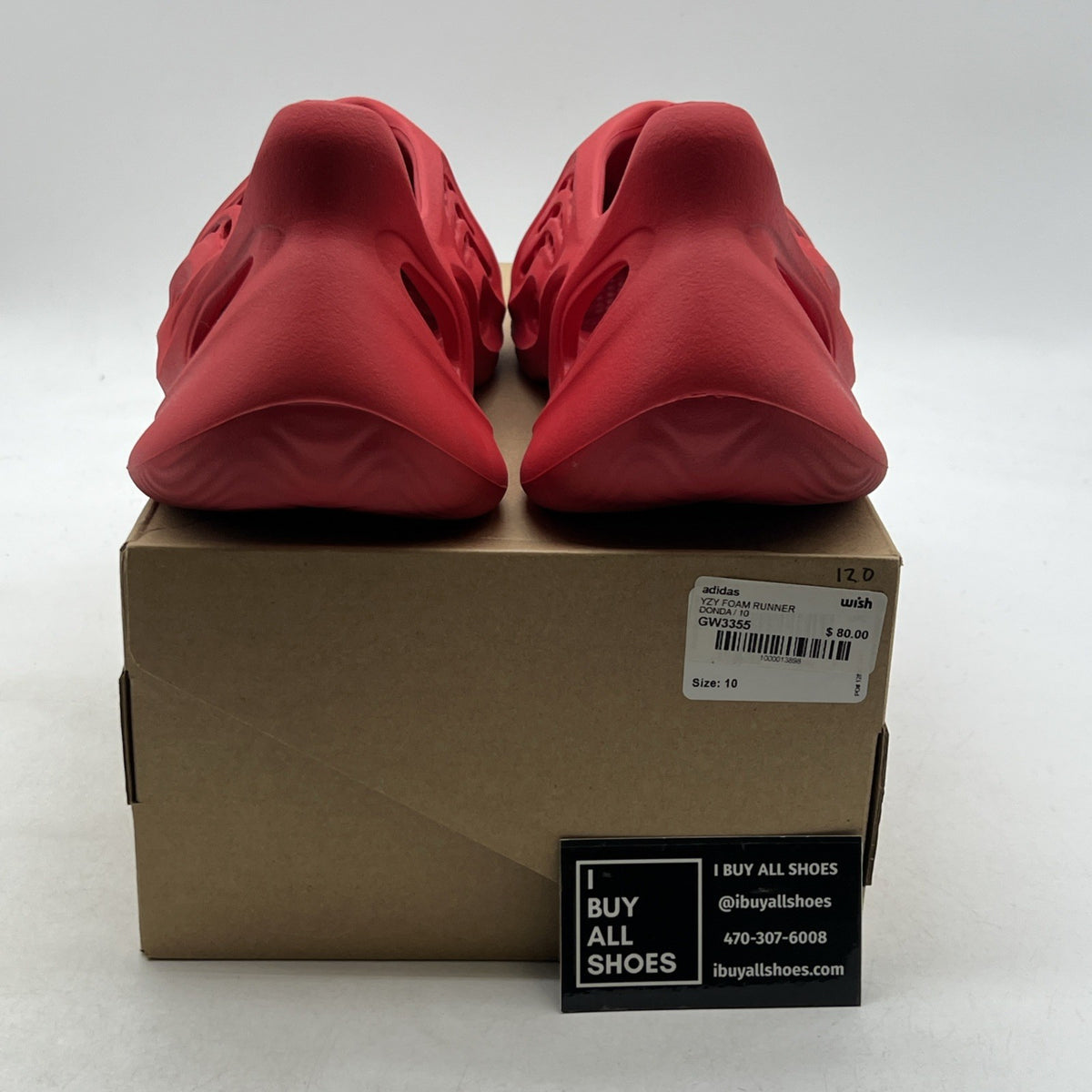 Size 10 - adidas Yeezy Foam Runner Vermillion (GW3355)