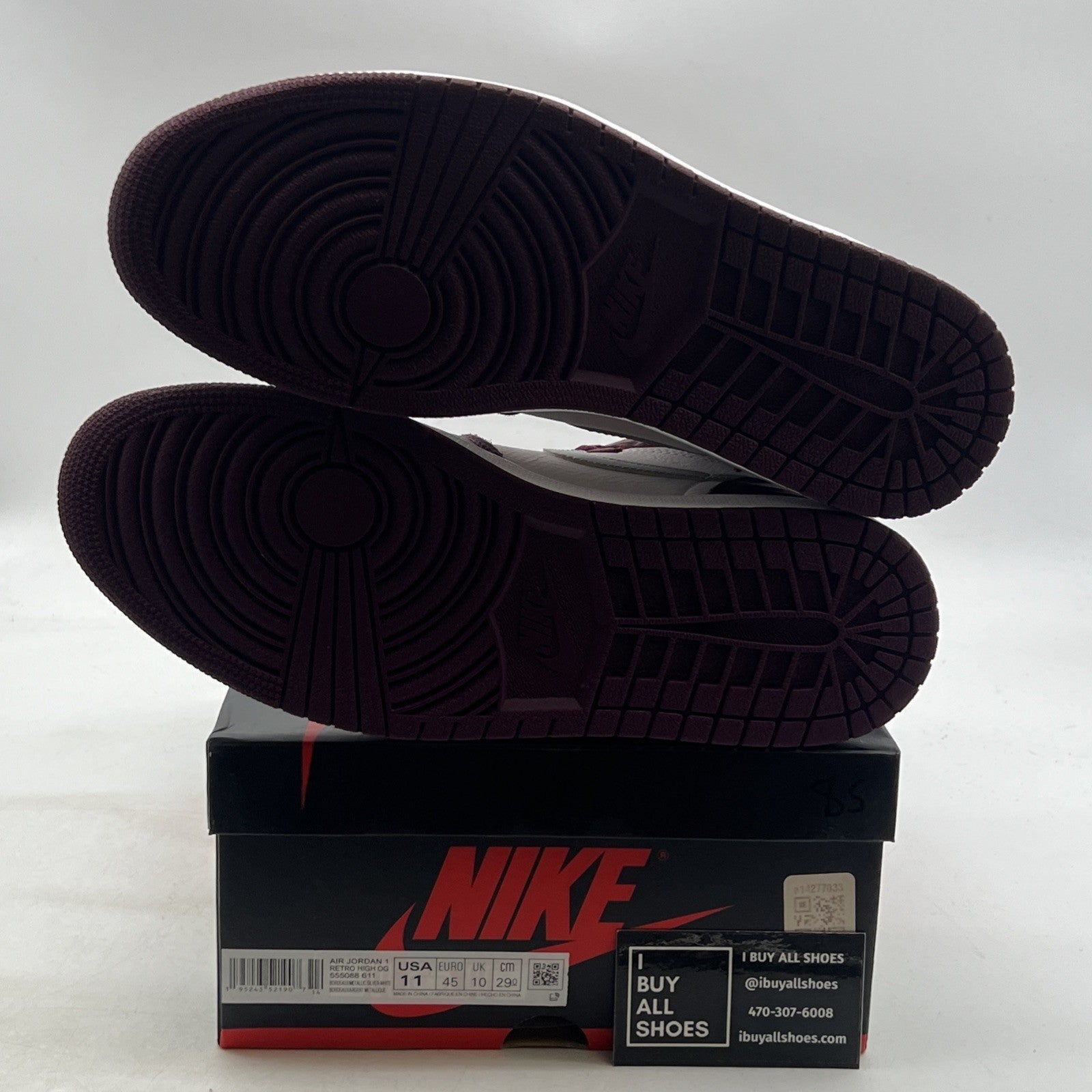 Size 11 - Air Jordan 1 Retro High OG Bordeaux (555088-611)