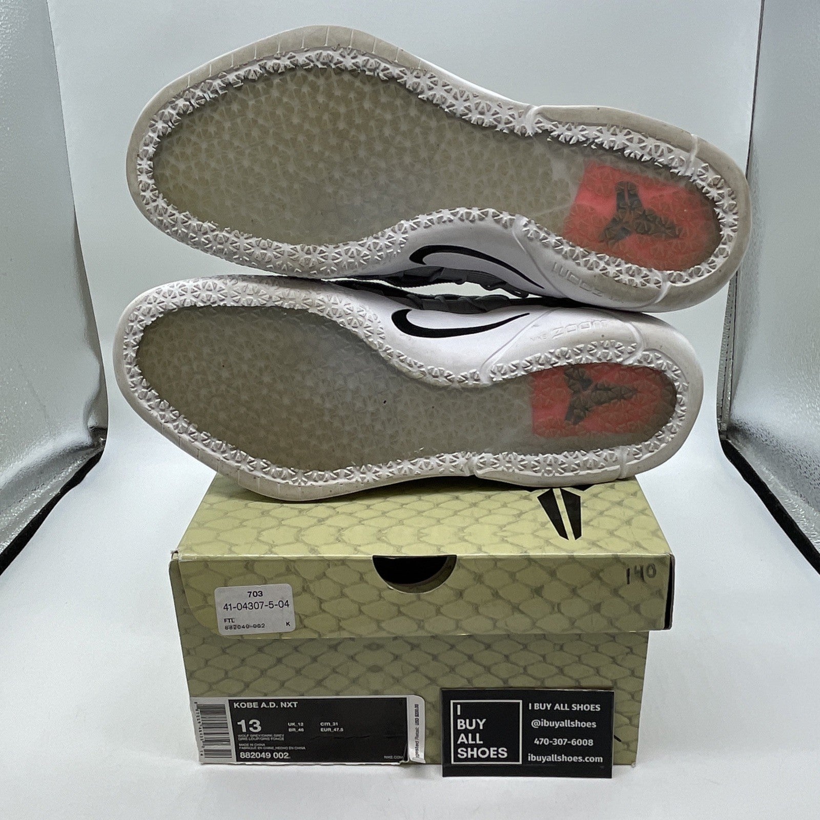 Size 13 - Nike Kobe A.D. NXT Wolf Grey (882049-002)