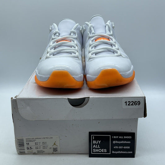 Size 11W - Air Jordan 11 Retro Low Bright Citrus White Leather (AH7860-139)