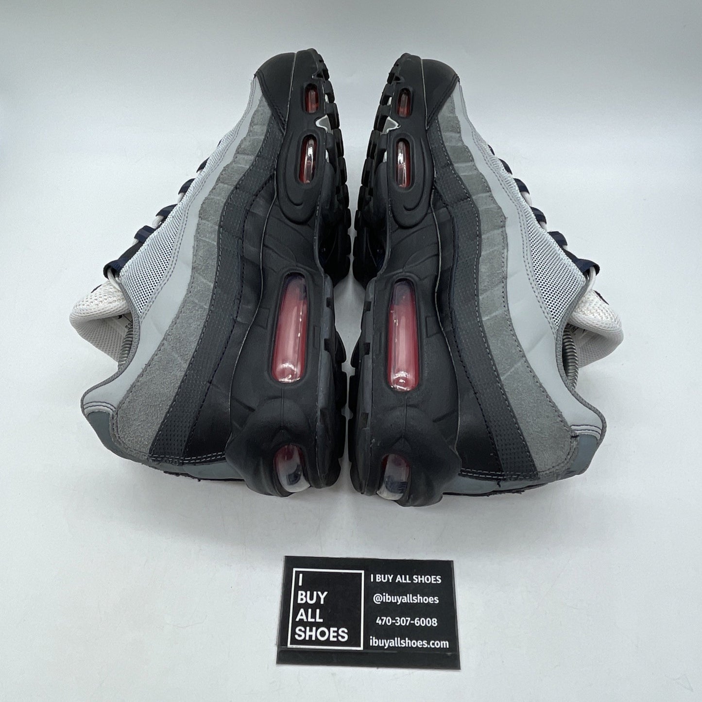 Size 10 - Nike Air Max 95 Smoke Grey Track Red Suede Leather (DM0011-007)