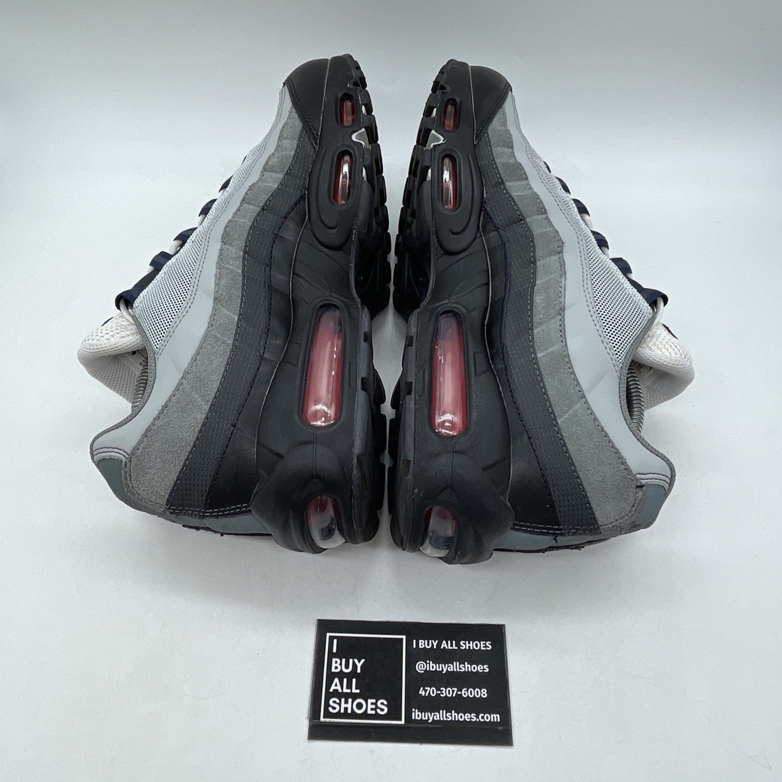 Size 10 - Nike Air Max 95 Smoke Grey Track Red Suede Leather (DM0011-007)