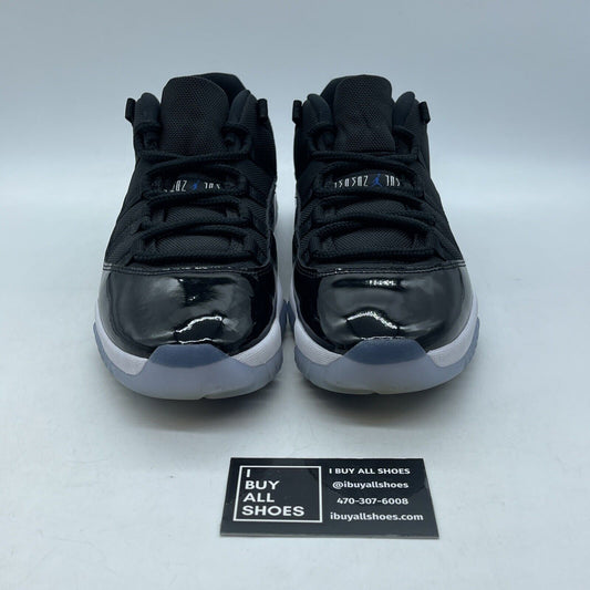 Size 8 - Air Jordan 11 Retro Low Space Jam Black Blue Suede Leather (FV5104-004)
