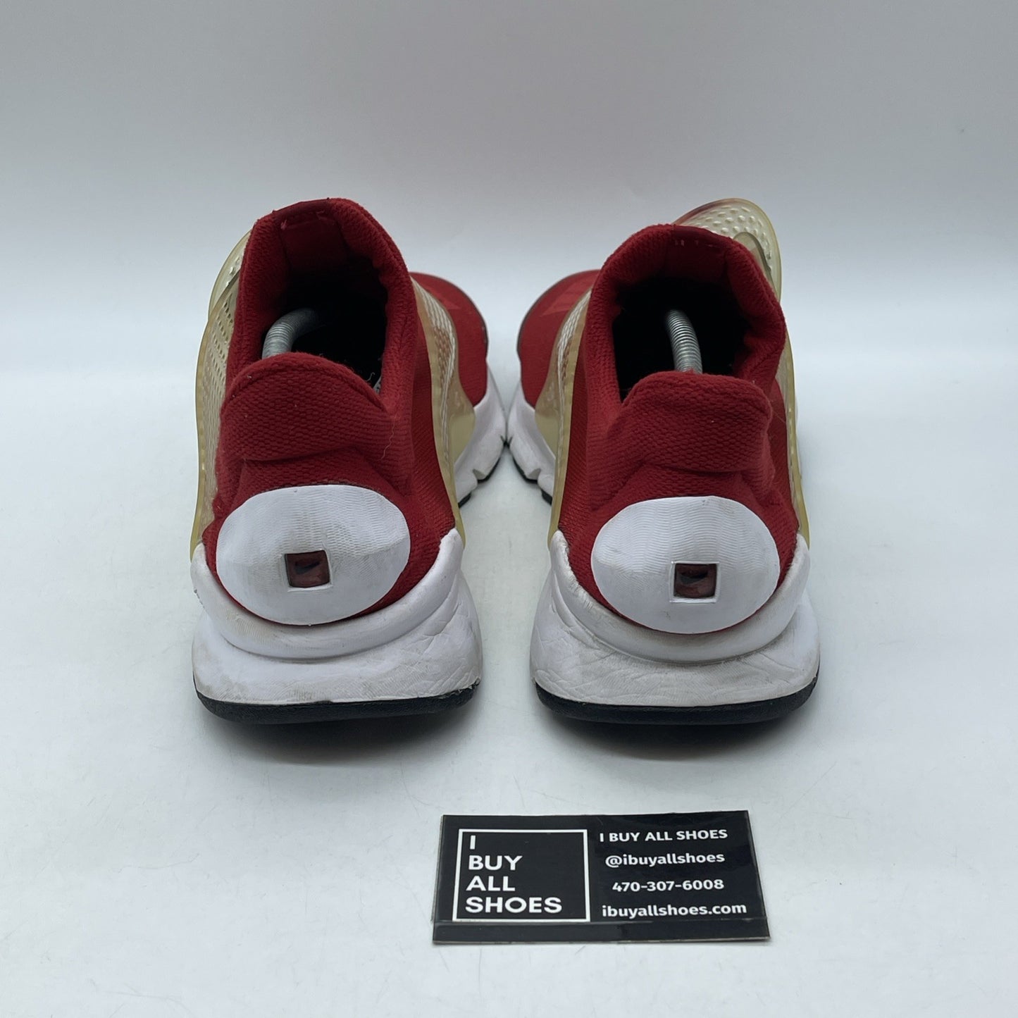 Size 12 - Nike Sock Dart 2016 Gym Red White Suede (819686-601)