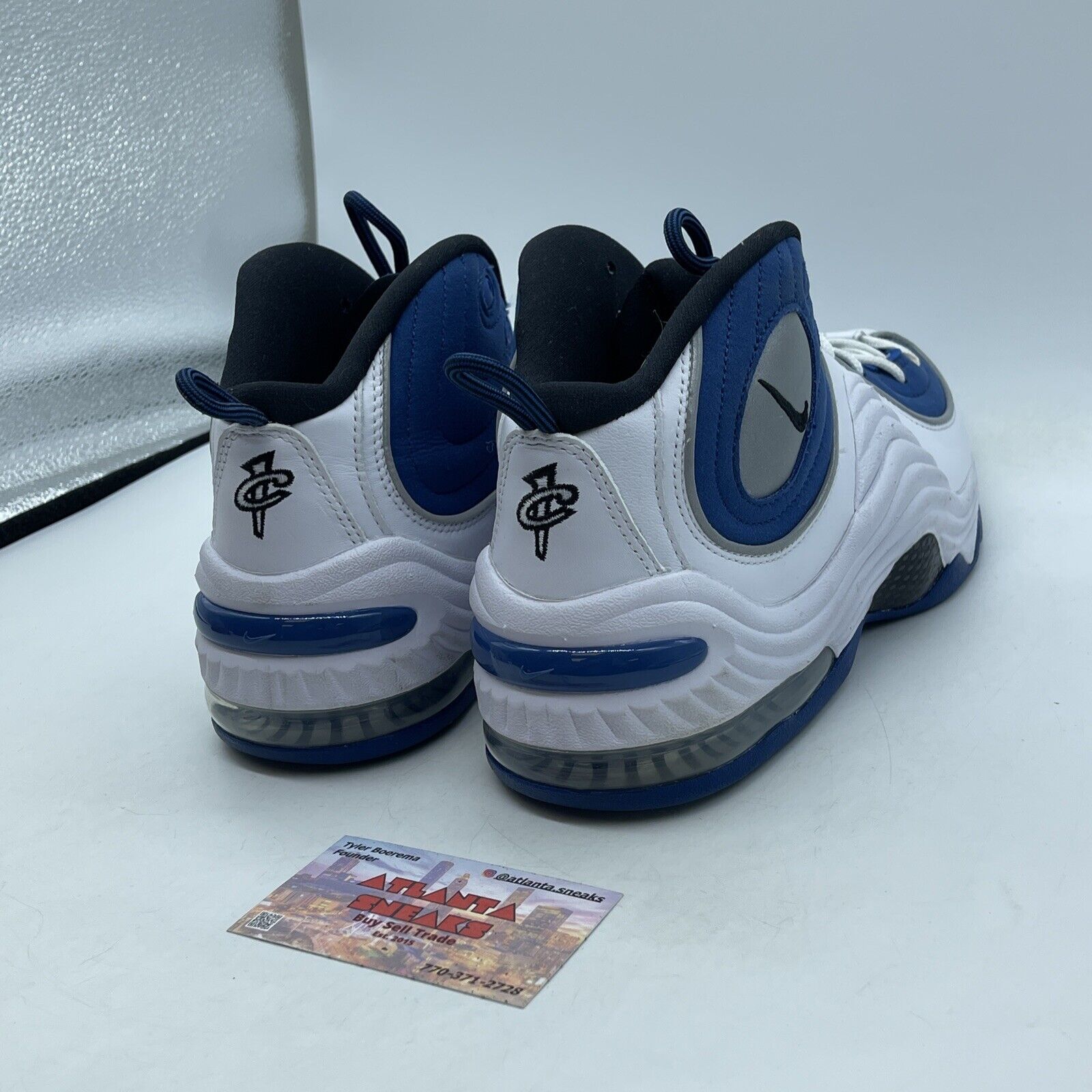 Size 10 - Nike Air Penny 2 QS 2023 Atlantic Blue White Suede  (FN4438-400)