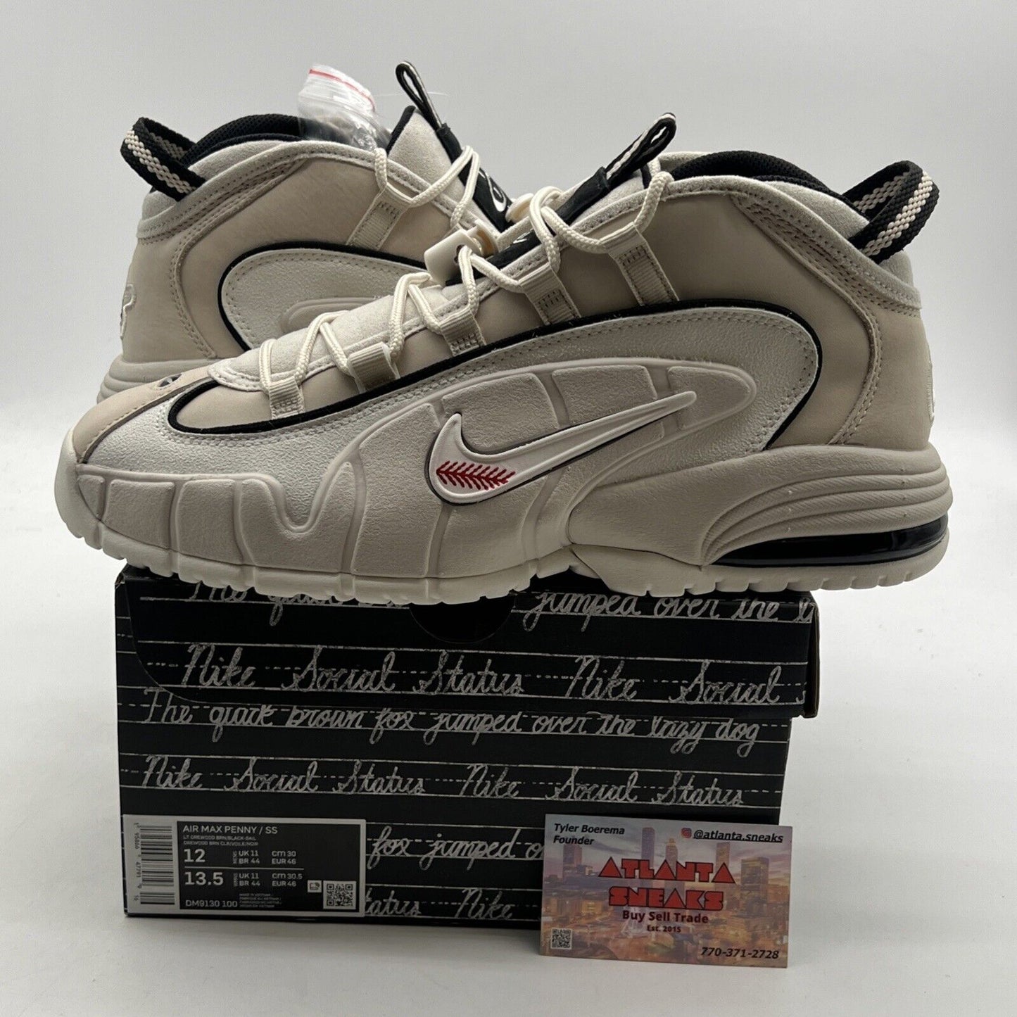 Size 12 - Nike Social Status x Air Max Penny 1 Recess - Desert Sand (DM9130-100)