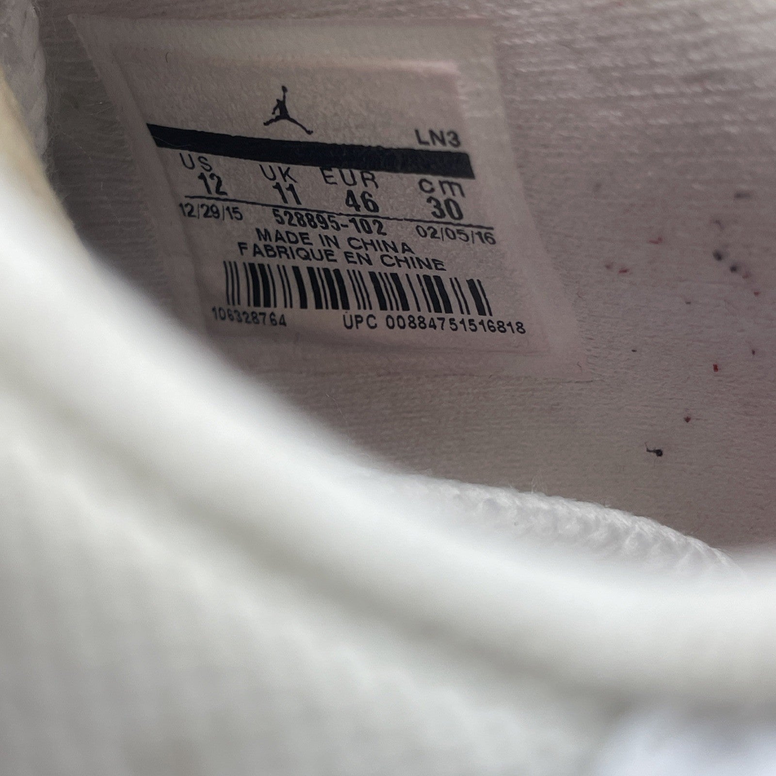 Size 12 - Air Jordan 11 Retro 2016 Low Cherry (528895-102)