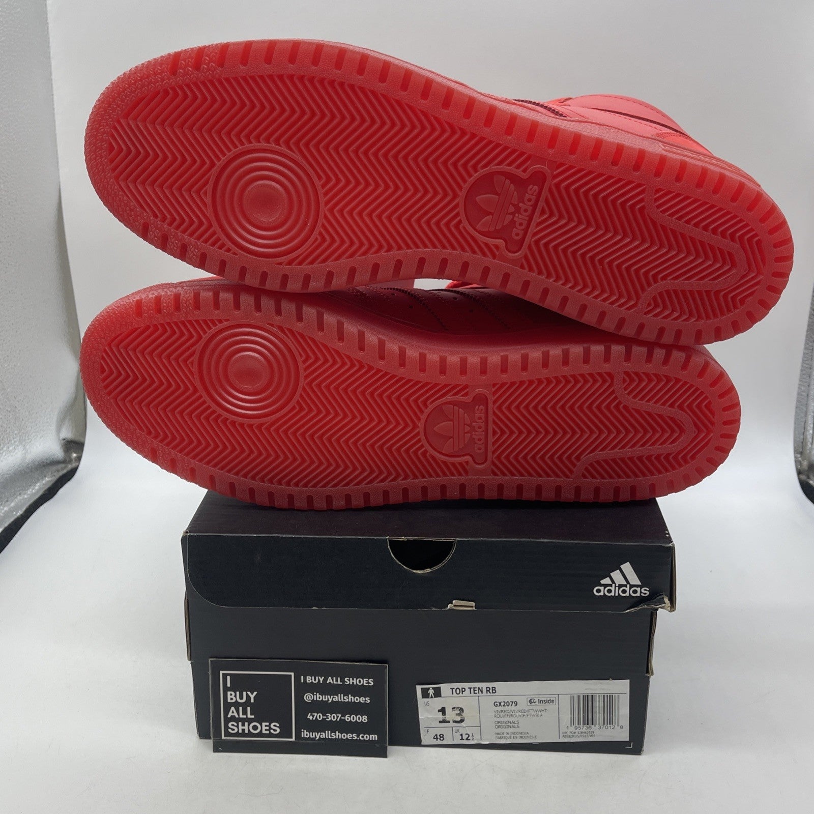 Size 13 - Adidas Top Ten RB Vivid Red (GX2079)