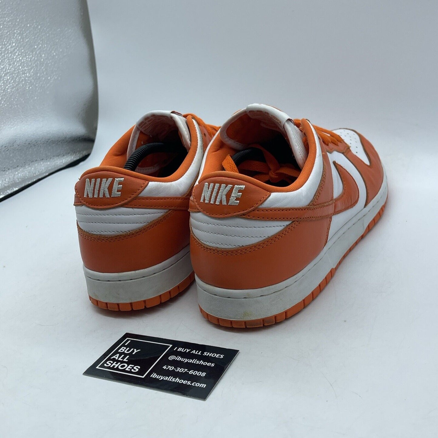 Size 12 - Nike Dunk Low Retro SP Syracuse Orange White Leather Suede (CU1726–101