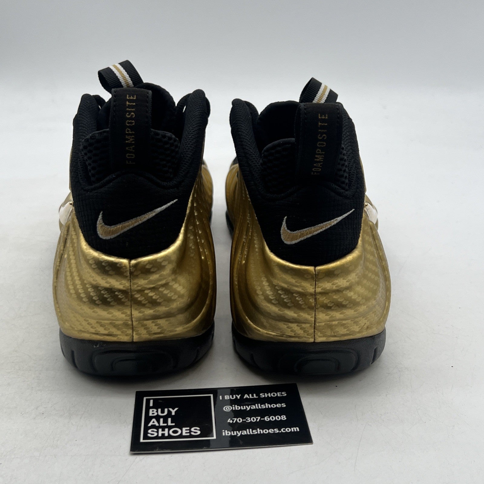 Size 11.5 - Nike Air Foamposite Pro Metallic Gold (624041-701)