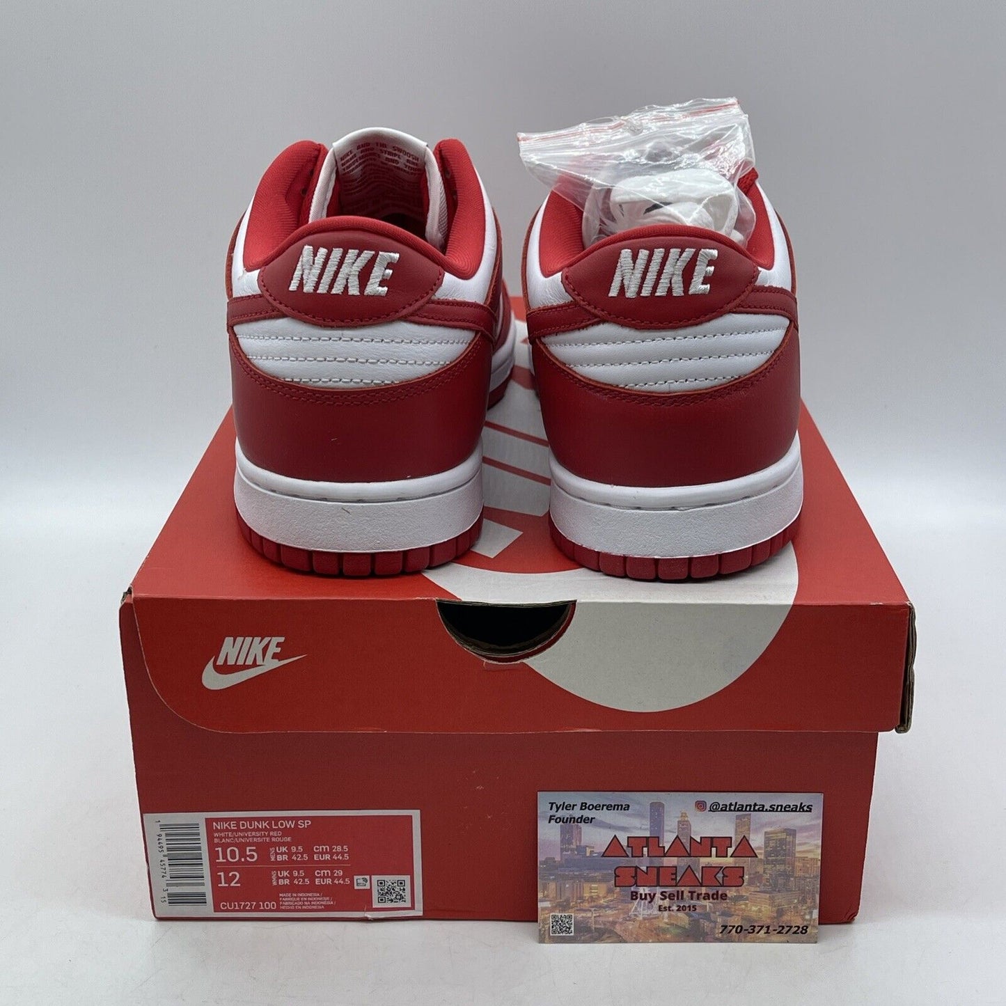 Size 10.5 - Nike Dunk Retro SP Low St. John's Red White Leather (CU1727-100)