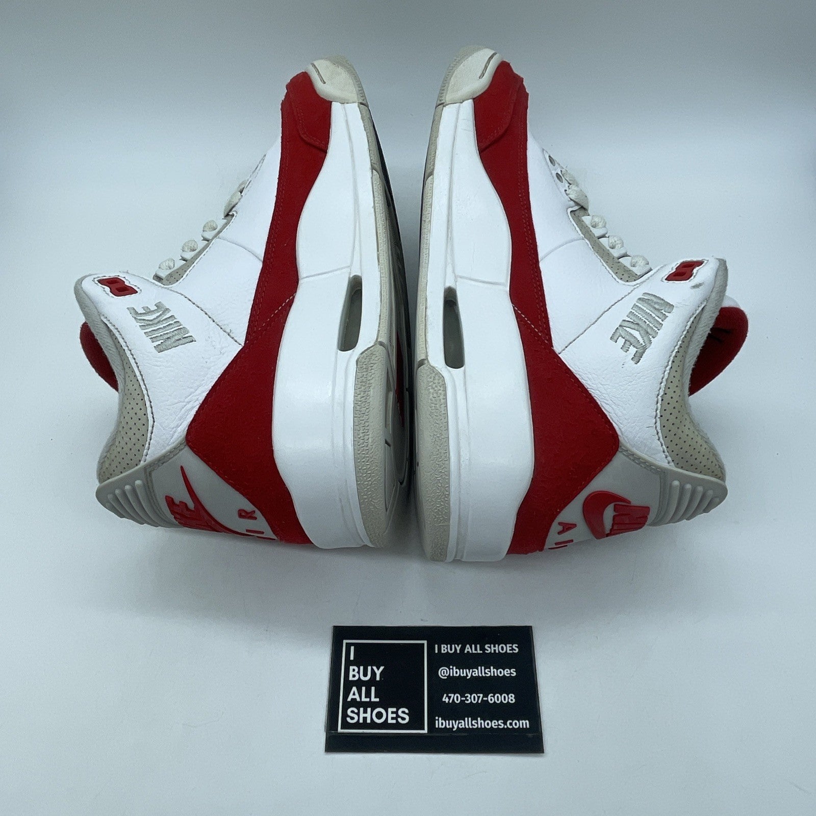 Size 10 - Jordan 3 Retro Tinker Air Max 1 2019 Red White Suede (CJ0939-100)