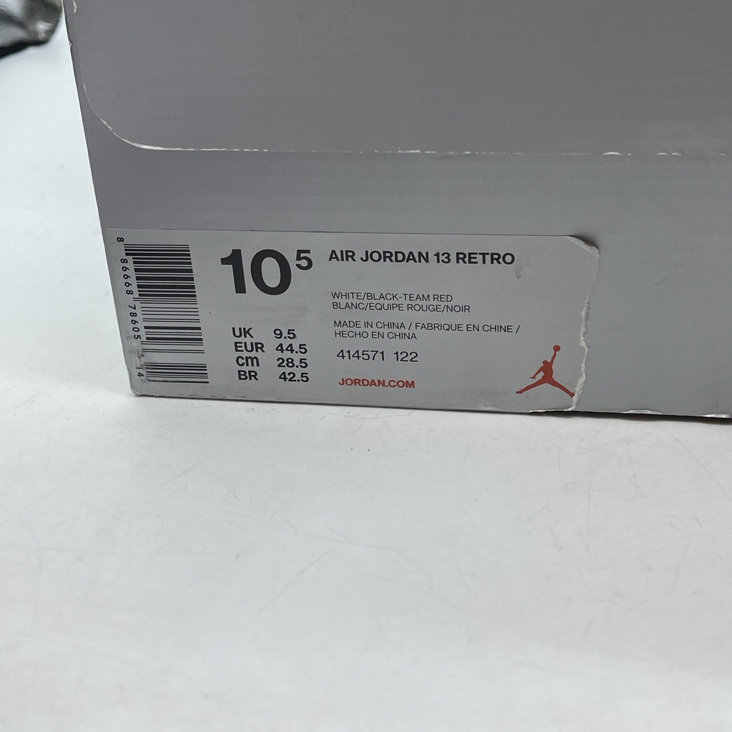 Size 10.5 - Jordan 13 Retro Chicago Red White Suede Leather (414571-122)