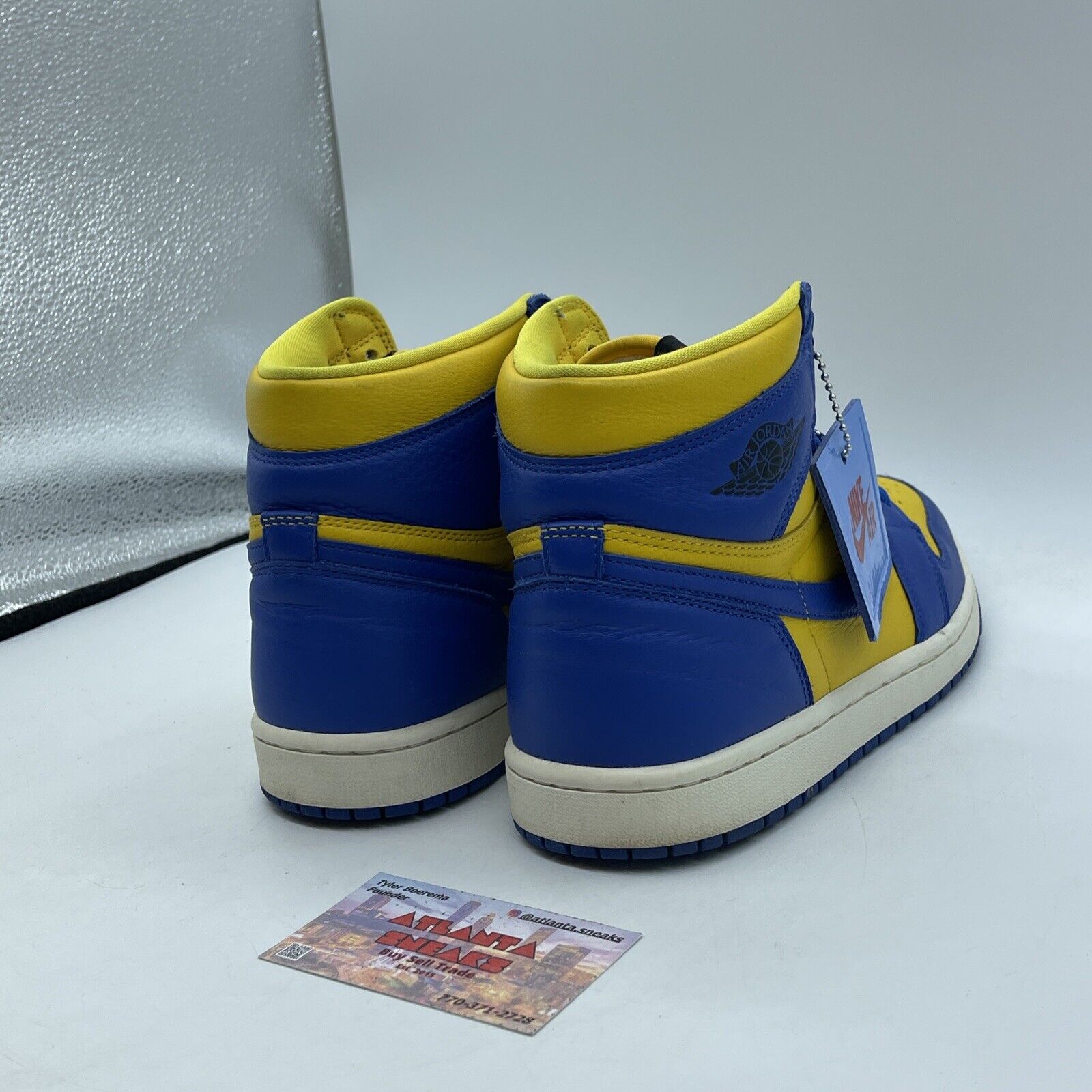 Size 10W - Air Jordan 1 Retro OG High Reverse Laney Yellow Leather (FD2596-700)