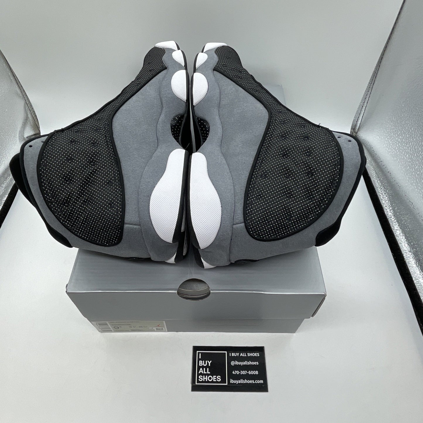 Size 9.5 - Air Jordan 13 Retro Black Flint White Suede Leather (DJ5982-060)