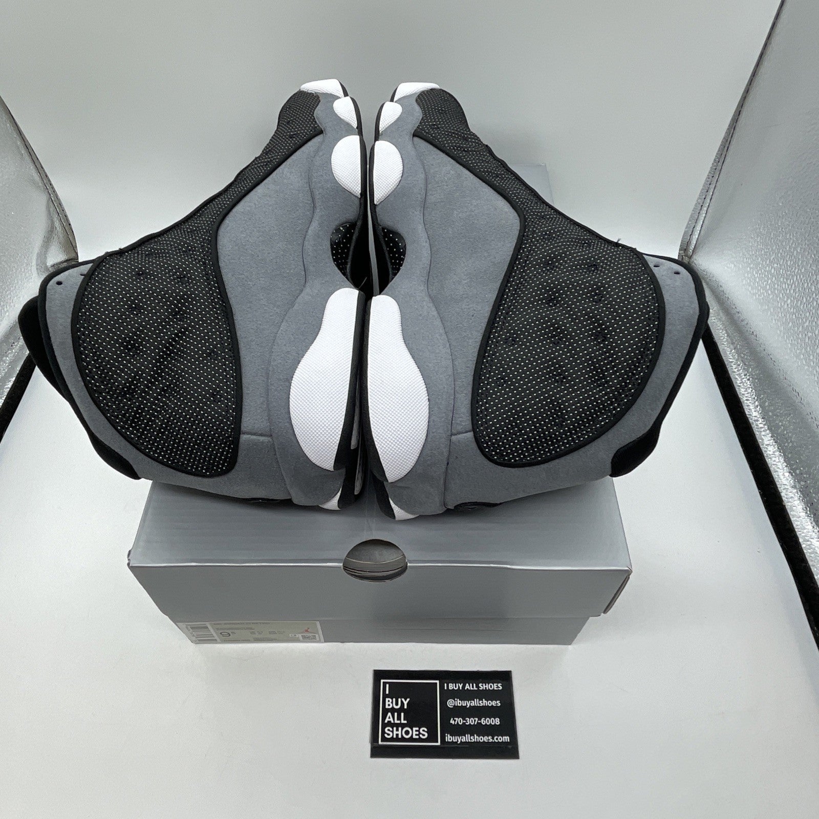 Size 9.5 - Air Jordan 13 Retro Black Flint White Suede Leather (DJ5982-060)