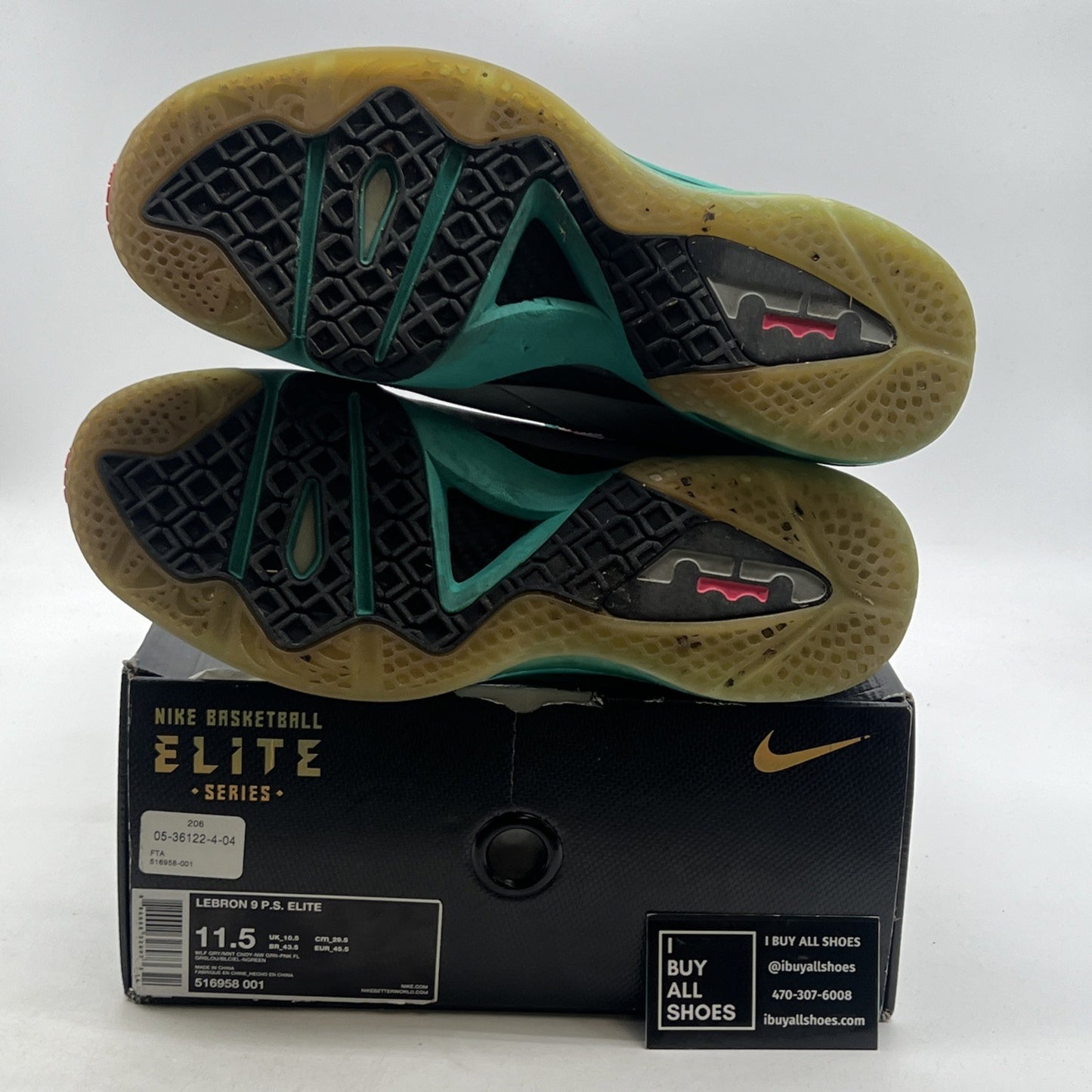 Size 11.5 - Nike LeBron 9 P.S. Elite South Beach (516958-001)