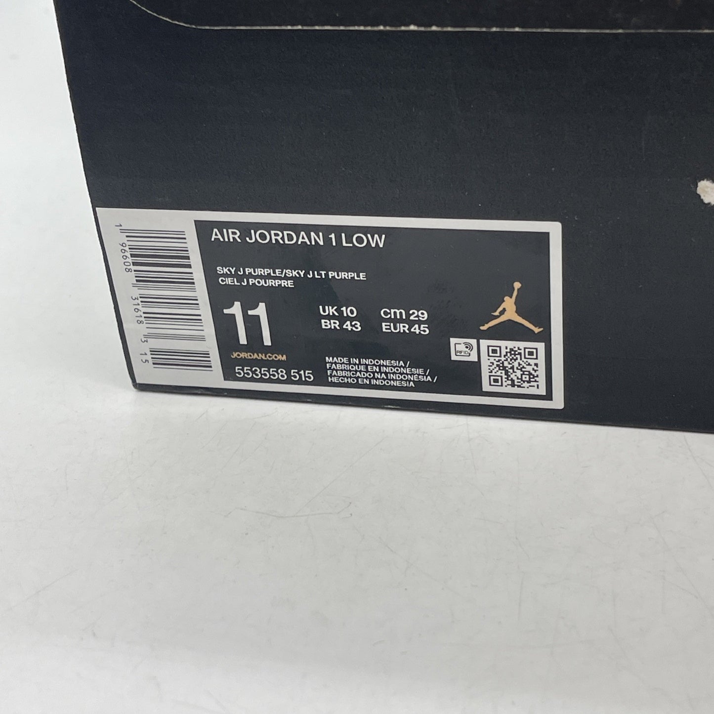 Size 11 - Air Jordan 1 Low Sky J Purple (553558-515)