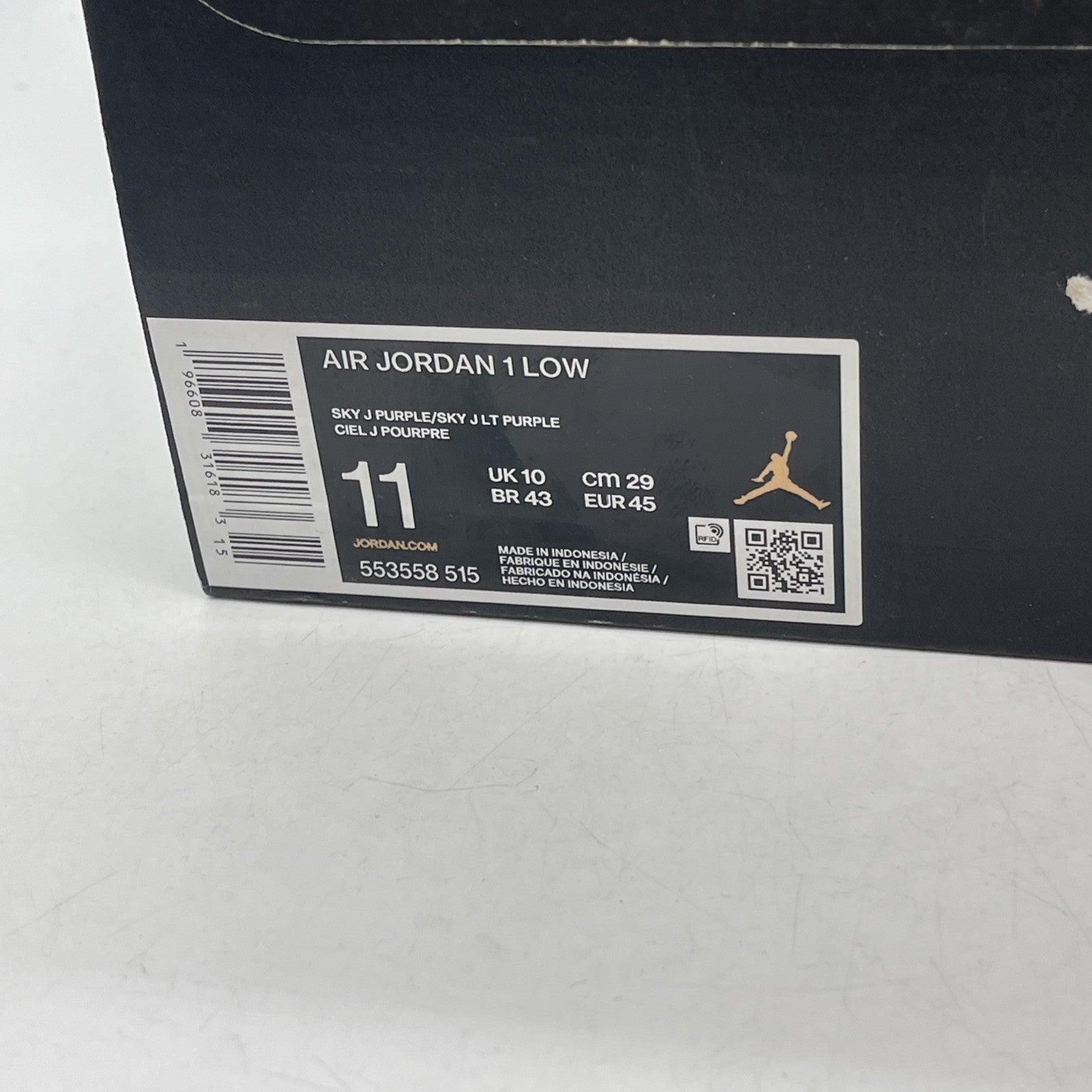 Size 11 - Air Jordan 1 Low Sky J Purple (553558-515)