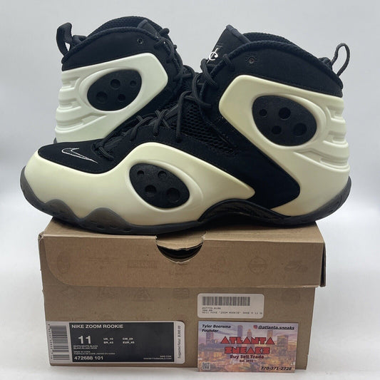 Size 11 - Nike Zoom Rookie Glow In The Dark White Black Silver (472688-101)