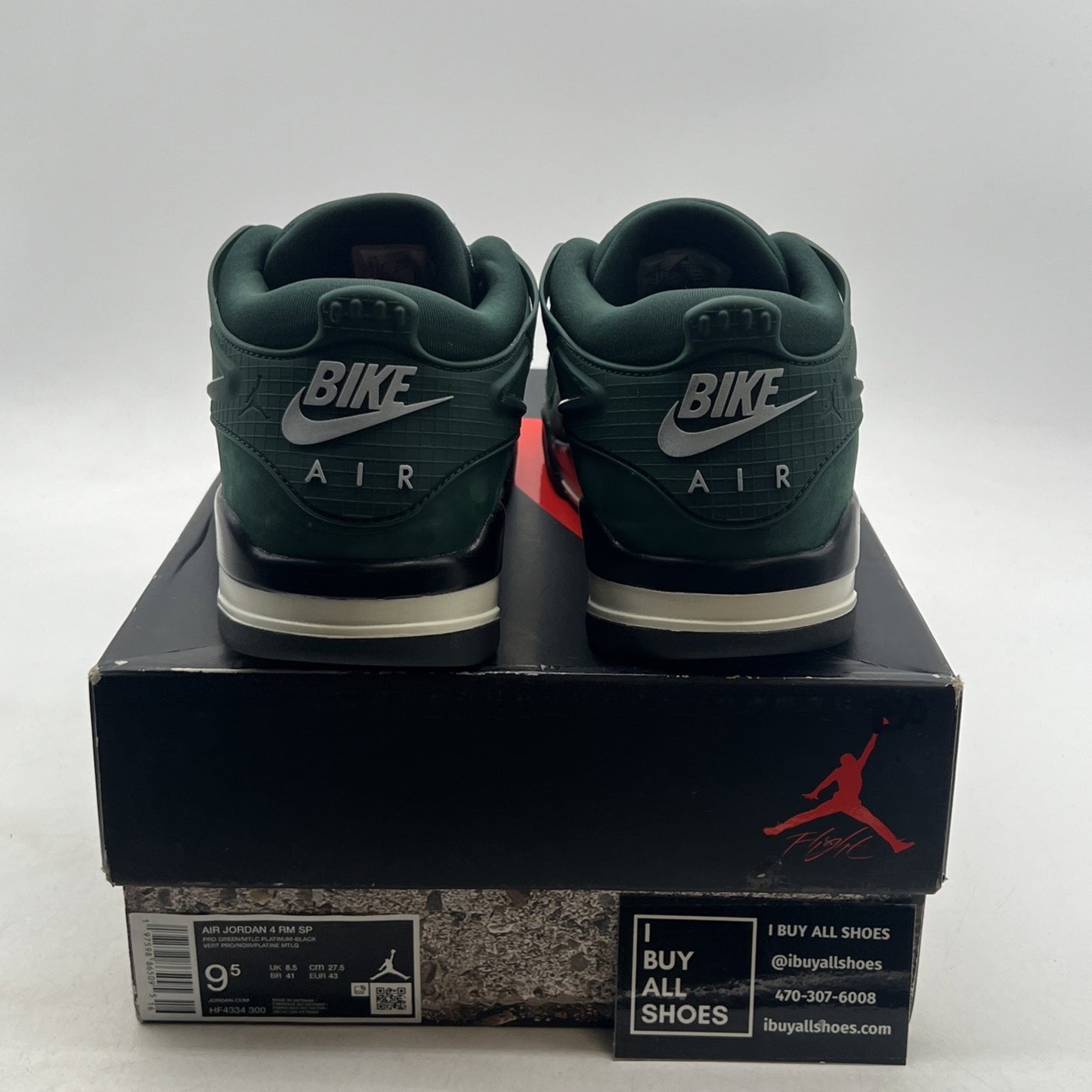 Size 9.5 - Nigel Sylvester x Air Jordan 4 RM SP Fence Green (HF4334-300)
