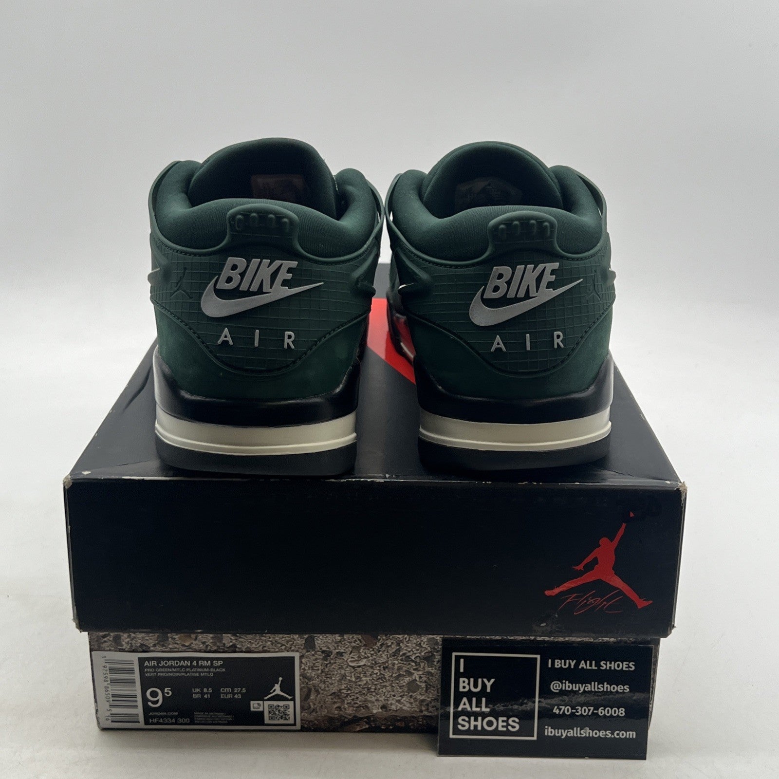 Size 9.5 - Nigel Sylvester x Air Jordan 4 RM SP Fence Green (HF4334-300)
