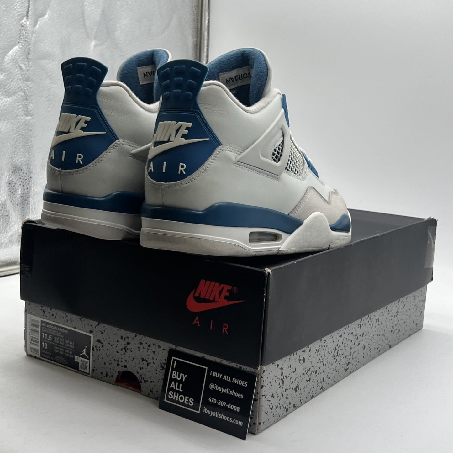 Size 11.5 - Air Jordan 4 Retro 2024 Military Blue (FV5029-141)