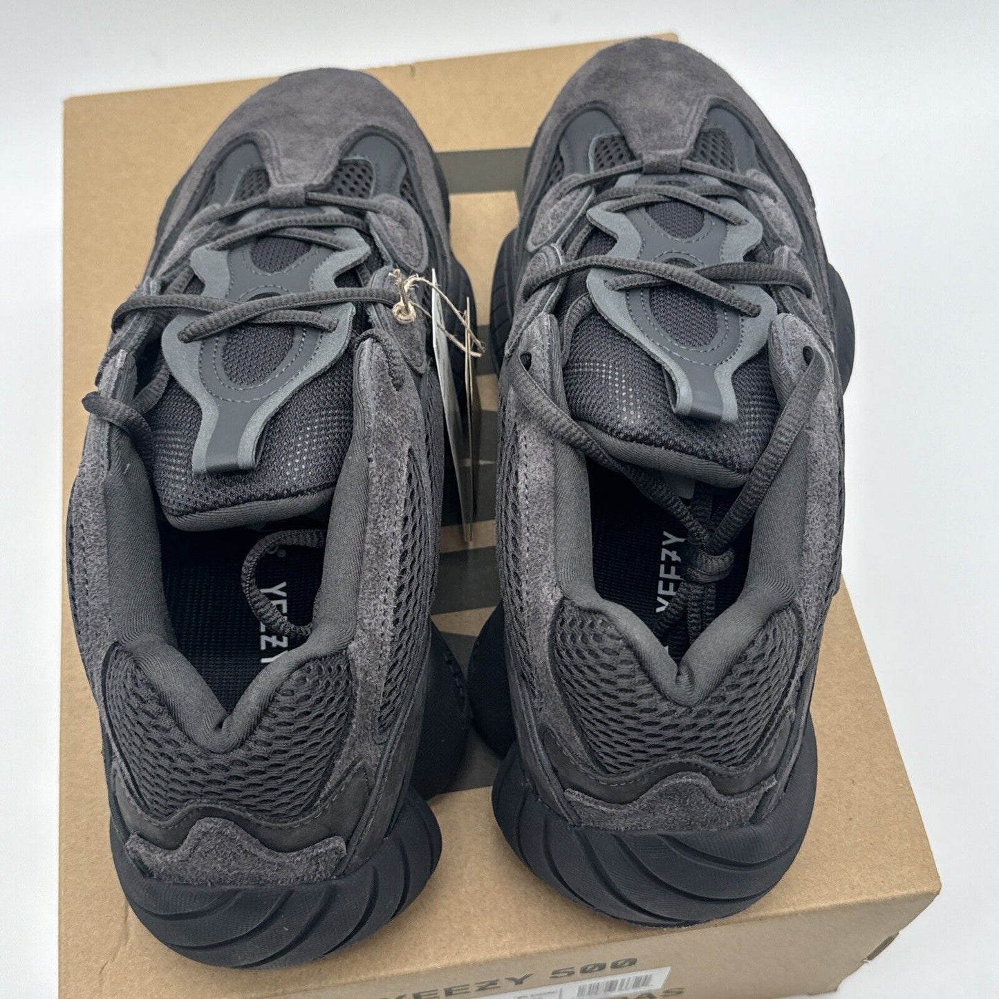 Size 12 - adidas Yeezy 500 Low Utility Black Suede & Mesh Comfy Boost Kanye West