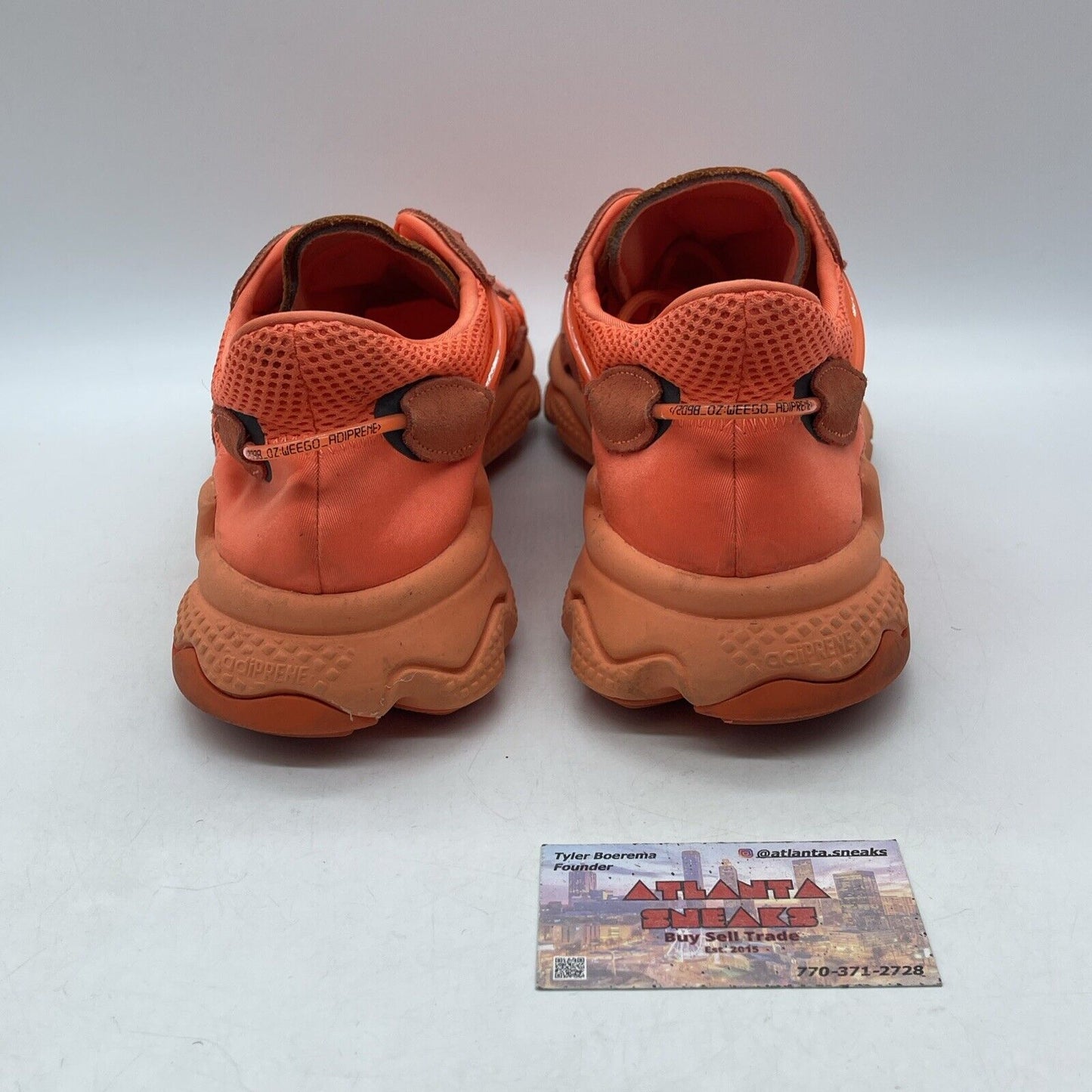 Size 12 - adidas Ozweego Bold Orange Suede Leather Black Leather (EE6465)