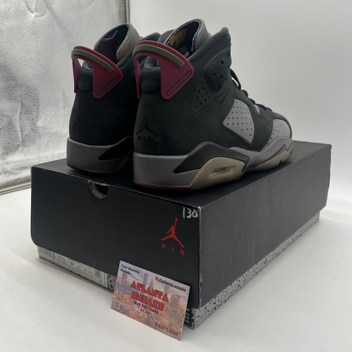 Size 9.5 - Jordan 6 Bordeaux Black Grey Maroon Yellow Suede (CT8529-063)