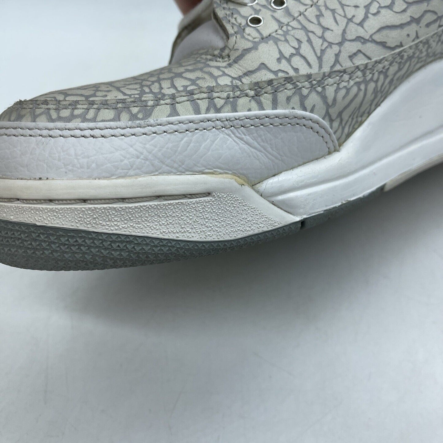 Size 12 - Air Jordan 3 Retro Flip Grey Suede White Leather (315767-101)