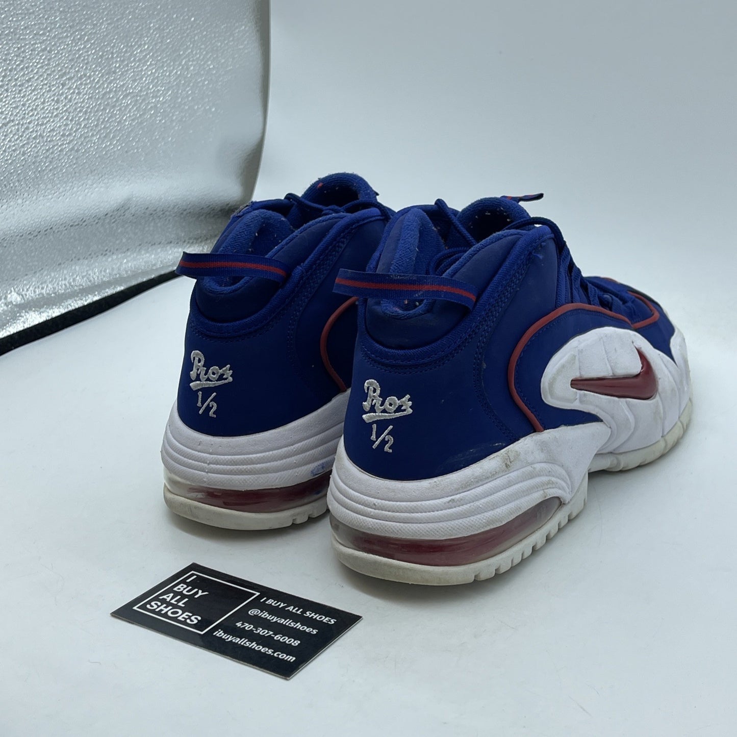 Size 8.5 - Nike Air Max Penny 1 Lil Penny Blue Red Suede (685153-400)