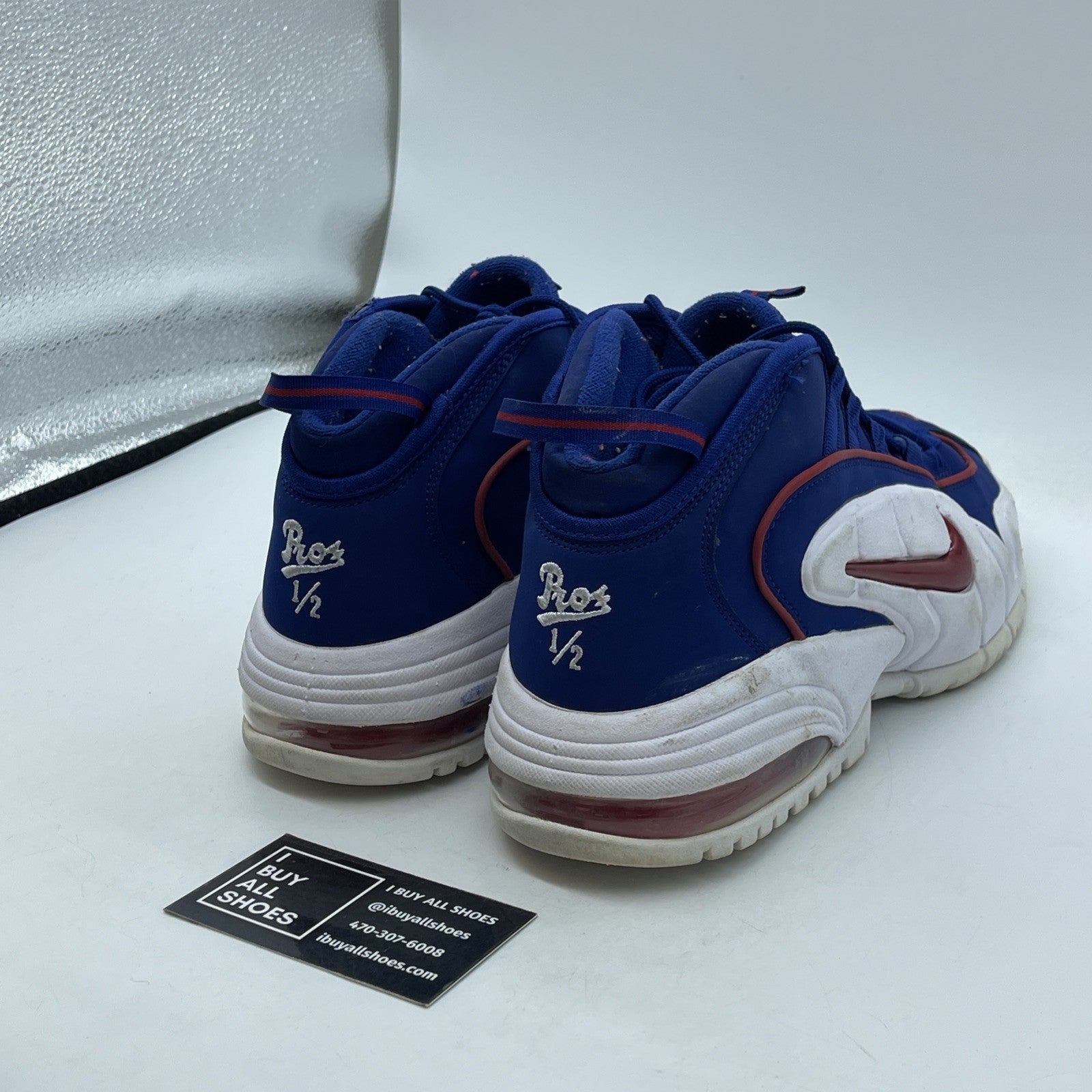 Size 8.5 - Nike Air Max Penny 1 Lil Penny Blue Red Suede (685153-400)