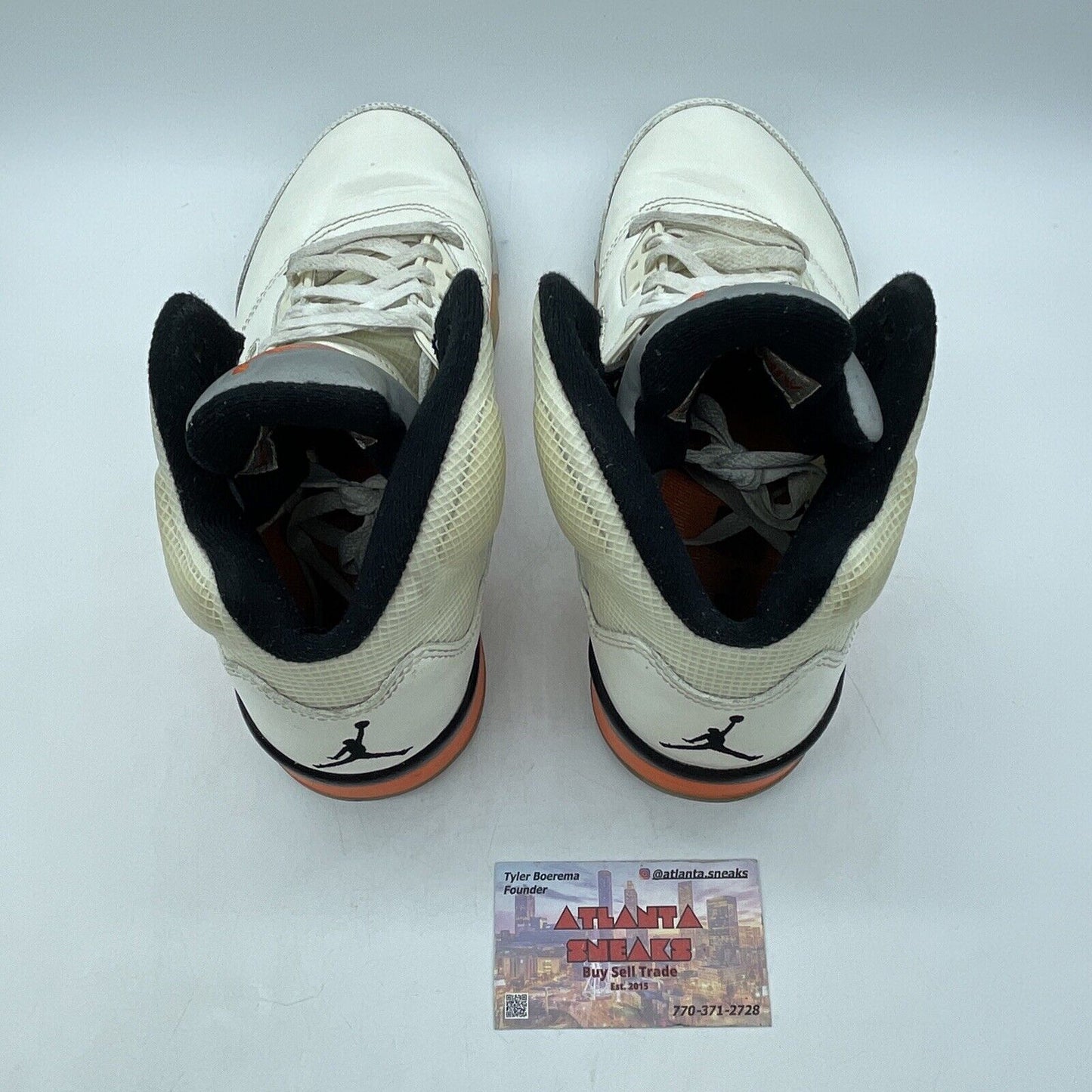 Size 8 - Jordan 5 Shattered Backboard Orange Black Grey Leather (DC1060-100)