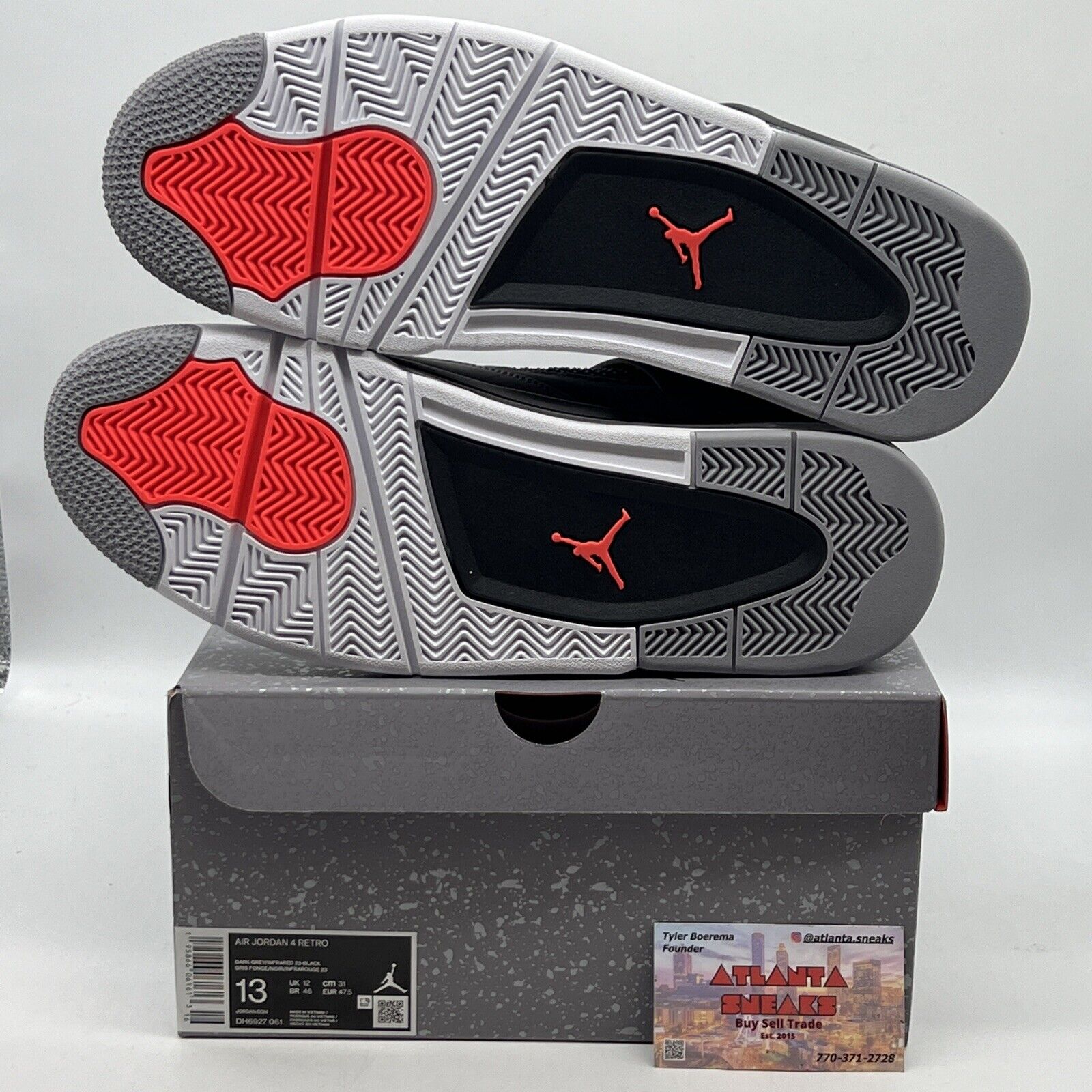 Size 13 - Jordan 4 Retro Mid Infrared Brand New Og All