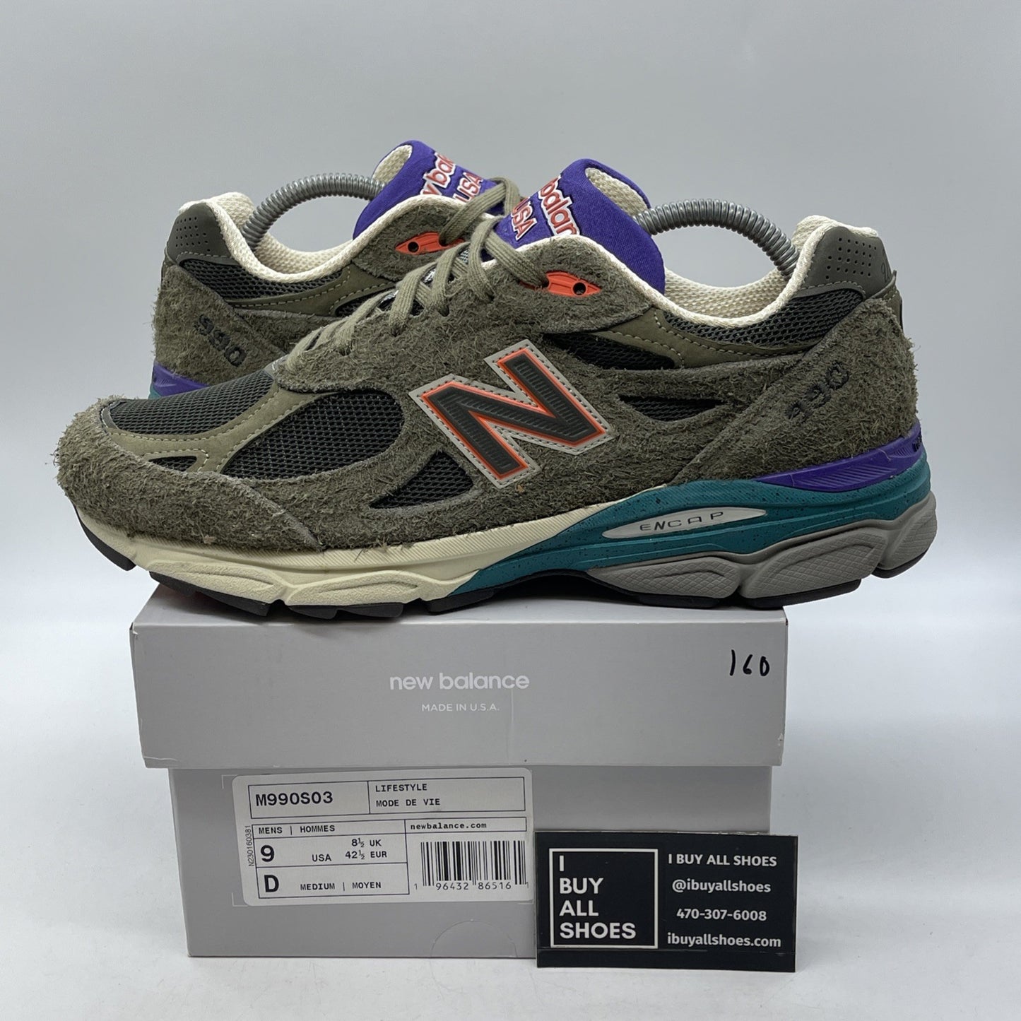 Size 9 - New Balance YCMC x 990v3 Made in USA Trailblazers Suede (M990S03)