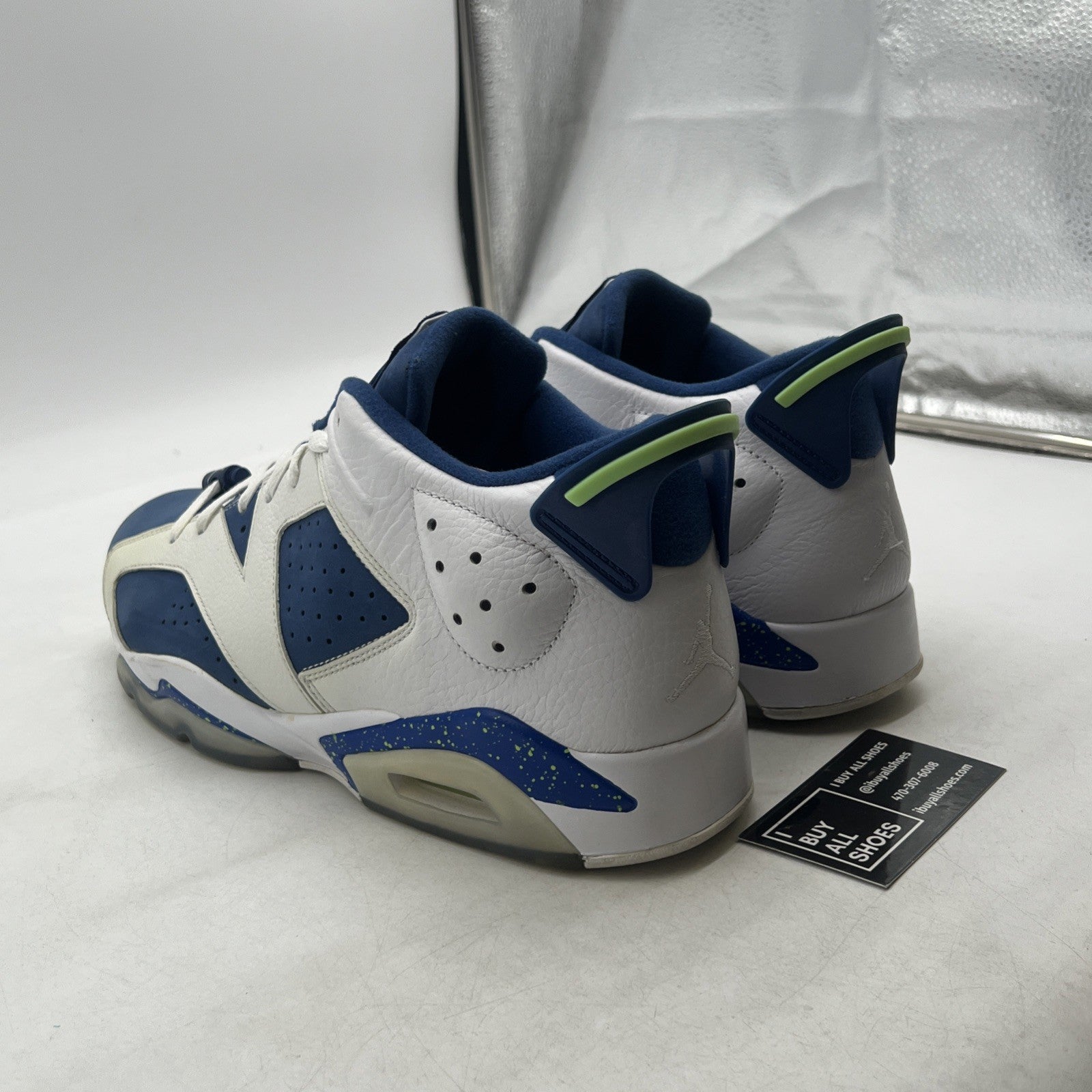 Size 14 - Air Jordan 6 Low Ghost Green (304401-106)