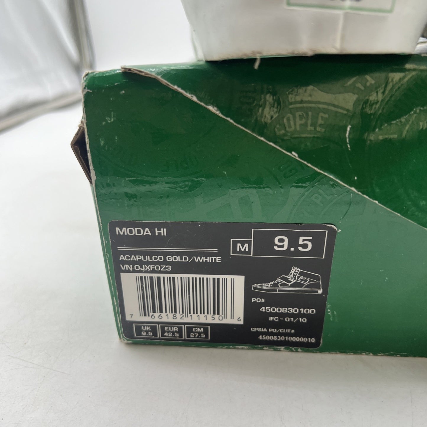 Size 9.5 - Vans Moda Hi Acapulco Gold (VN-OJXFOZ3)