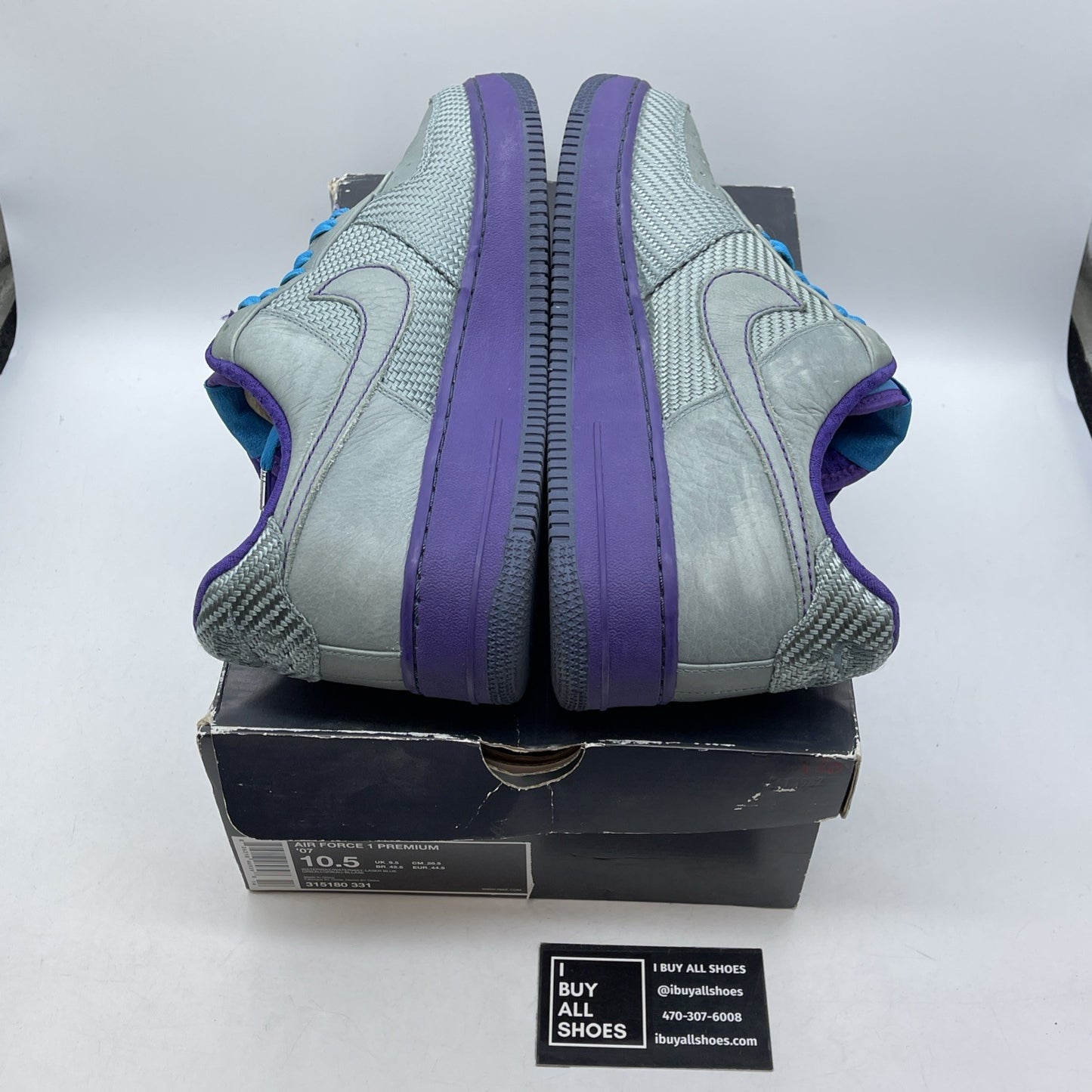 Size 10.5 - Nike Air Force 1 Premium 07 Japan Grey Suede Leather (315180-331)