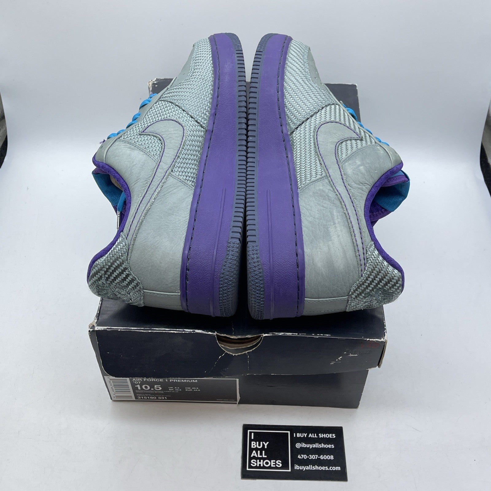 Size 10.5 - Nike Air Force 1 Premium 07 Japan Grey Suede Leather (315180-331)