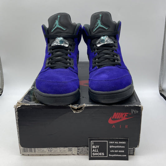 Size 10.5 - Jordan 5 Retro Alternate Grape Black Suede (136027-500)