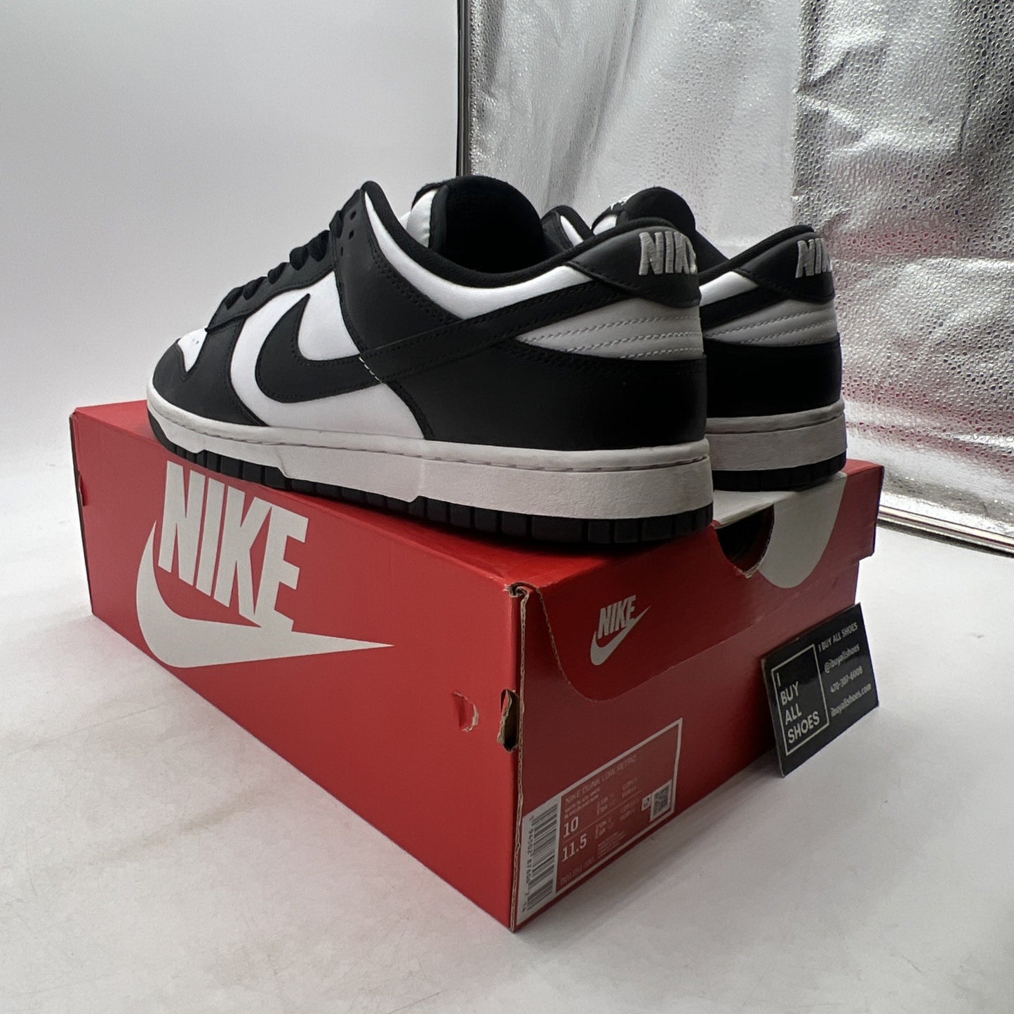 Size 10 - Nike Dunk Low Black White (DD1391-100)