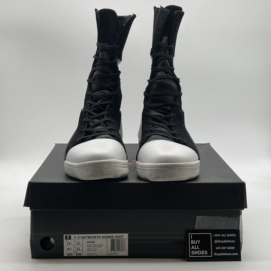 Size 12.5 - Adidas Y-3 Hayworth Guard Knit  BLK WHT (AF6296)