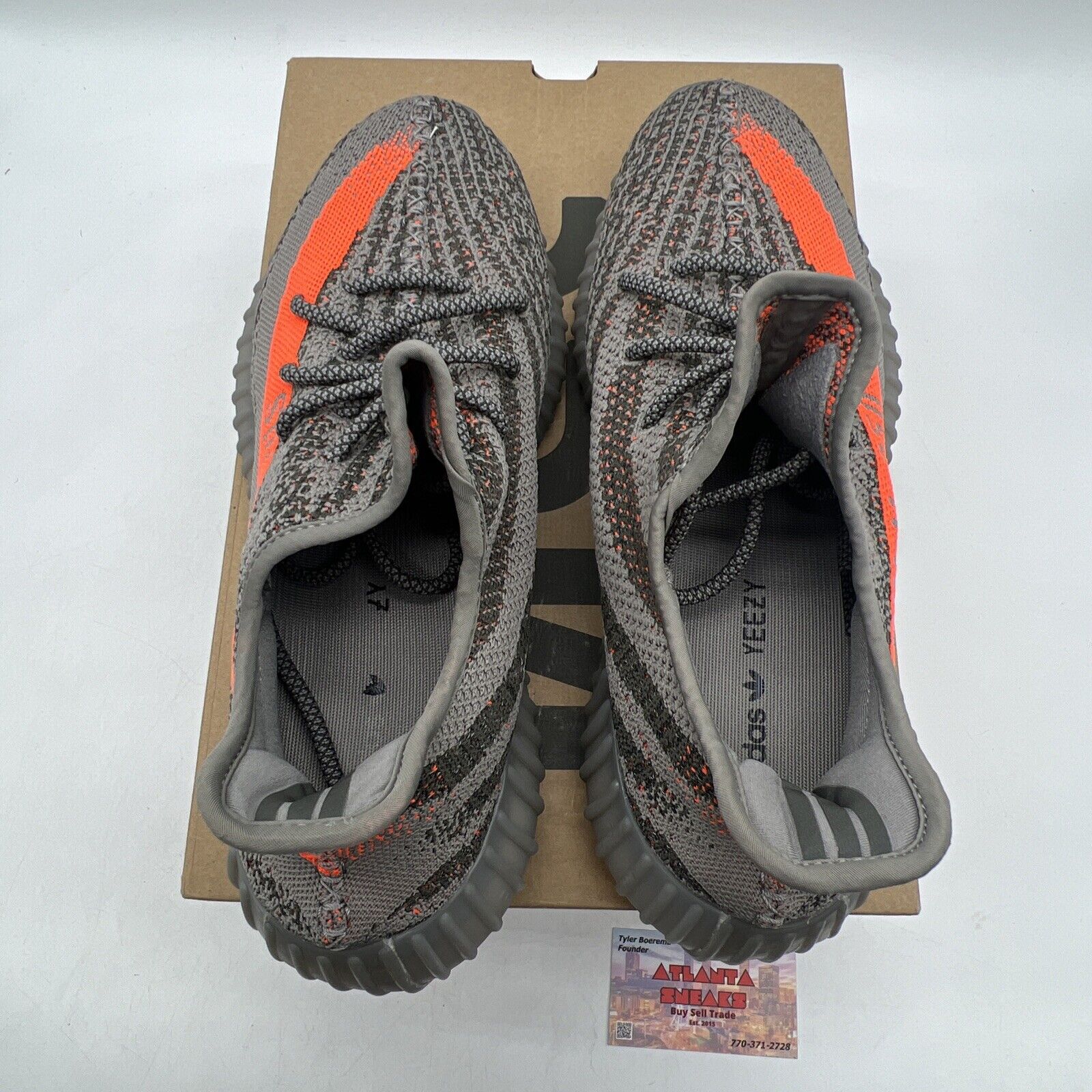 Size 11.5 - adidas Yeezy Boost 350 V2 Low Beluga Reflective Grey Orange (GW1229)