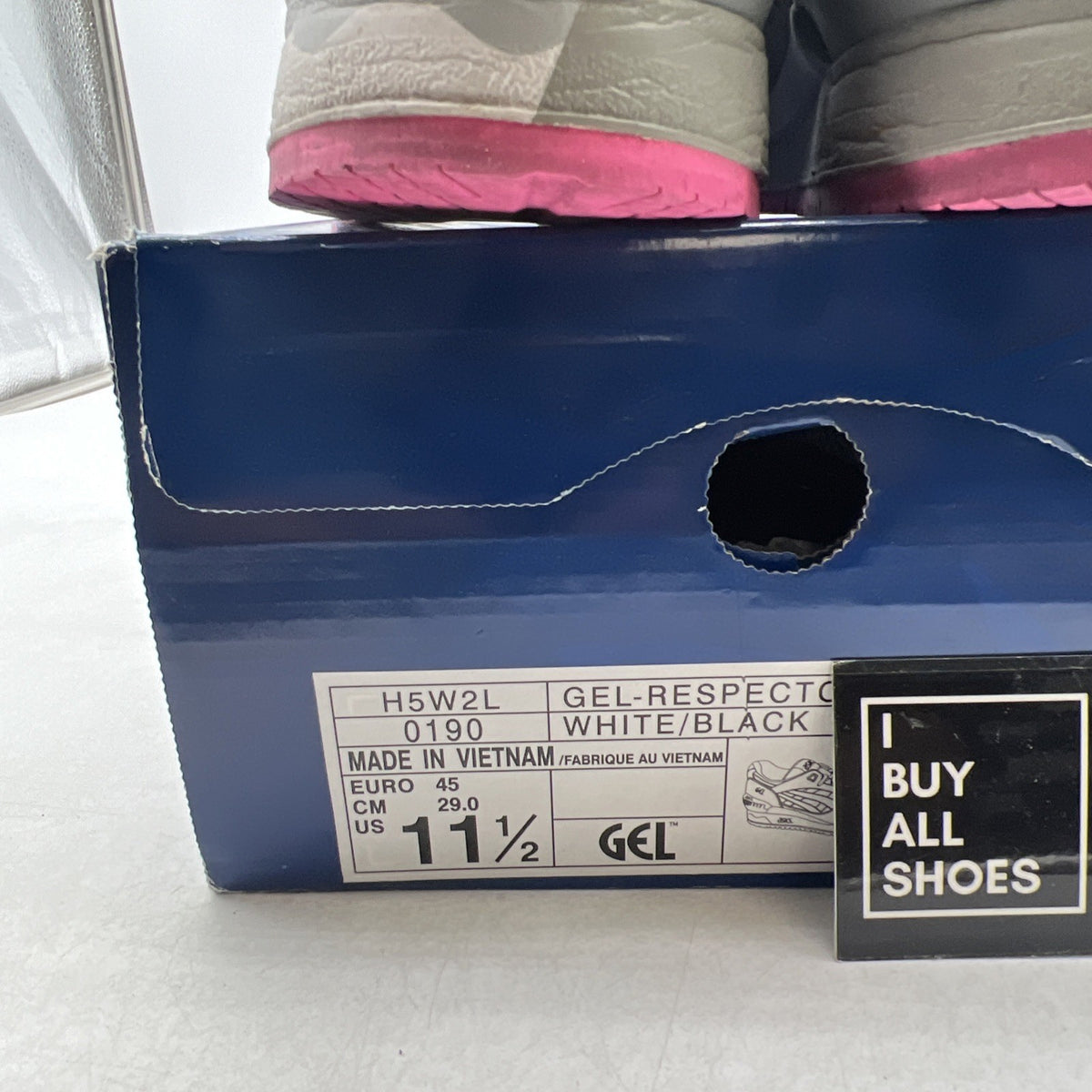 Size 11.5 - Asics Gel Respector Grey Pink (H5W2L-0190)