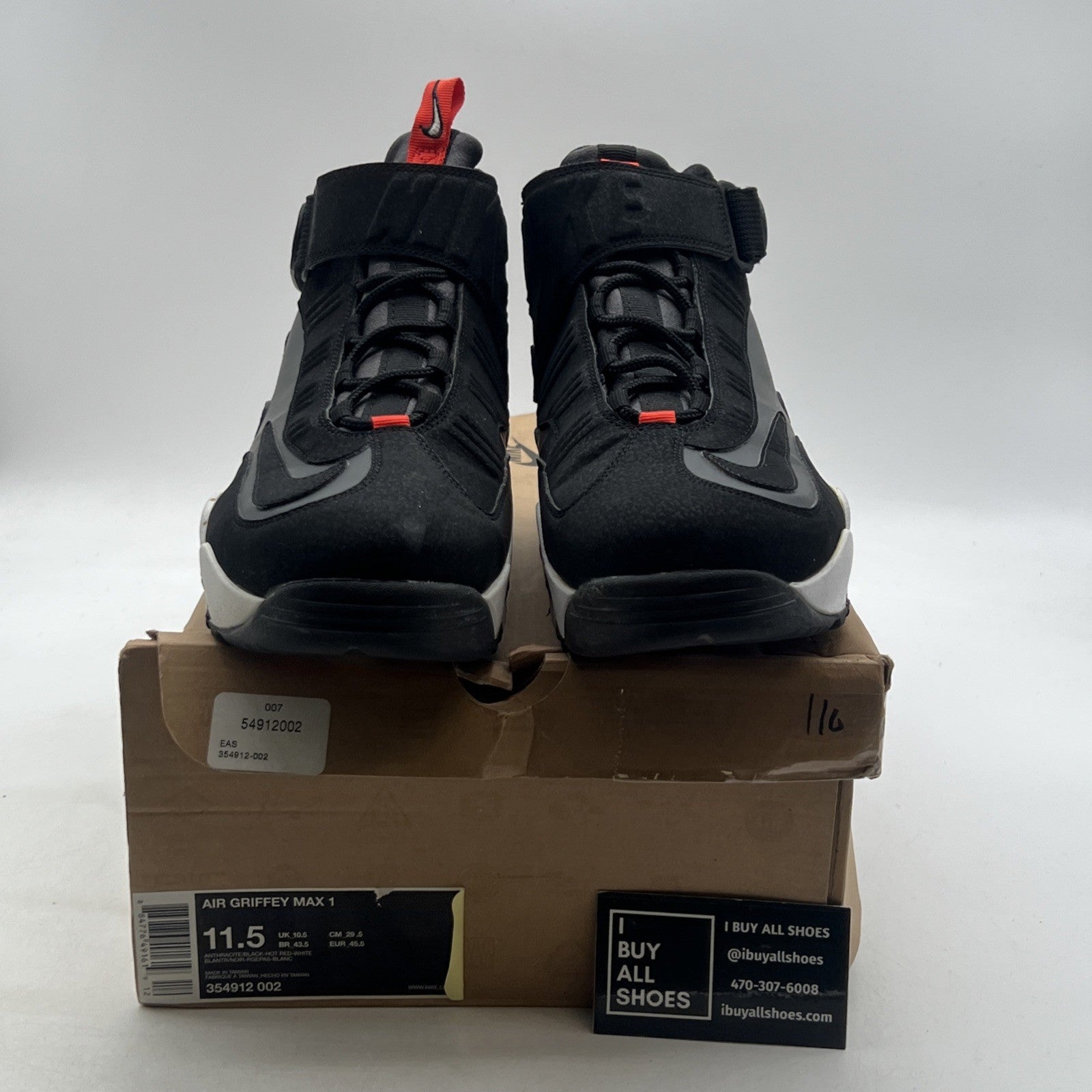 Size 11.5 - Nike Air Griffey Max 1 Anthracite (354912-002)