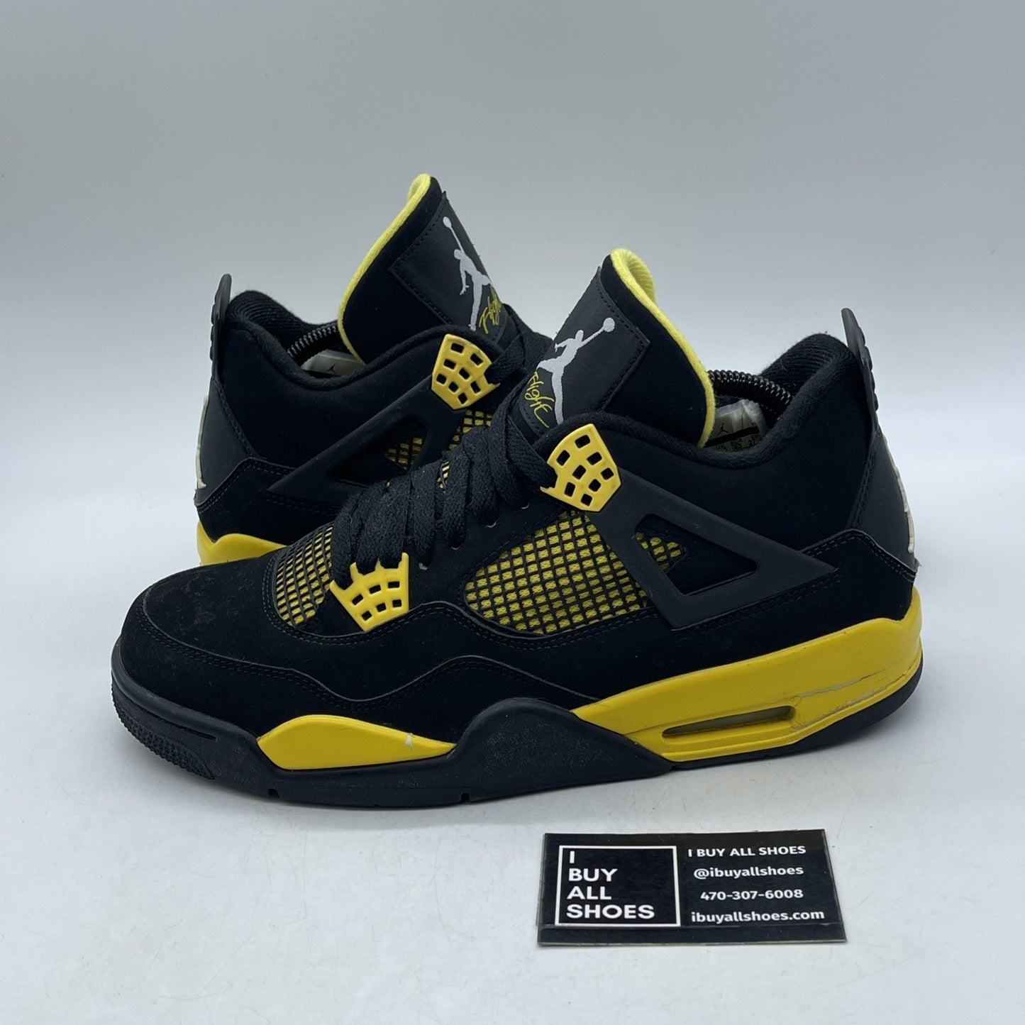 Size 9.5 - Air Jordan 4 Retro Low Thunder (308497-008)