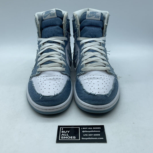 Size 12 - Jordan 1 High OG Denim 2022 Blue White Suede Leather (DM9036-104)